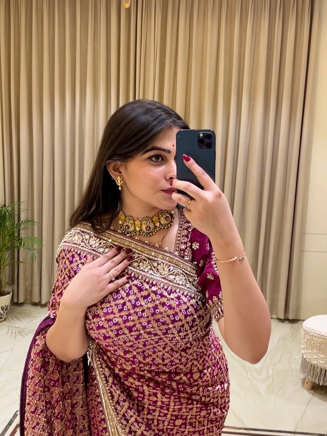 Divya Bandhani Saree
