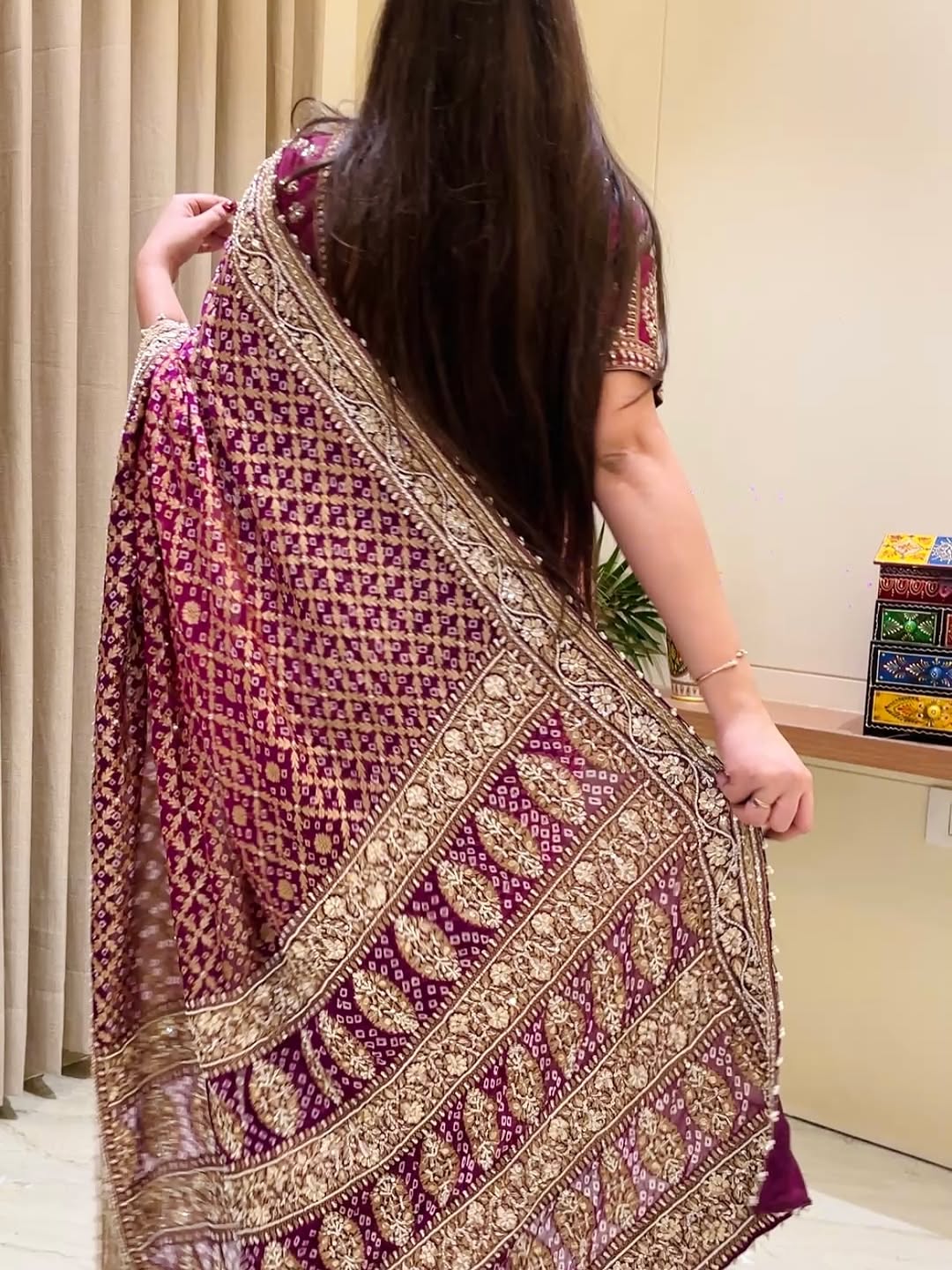 Divya Bandhani Saree
