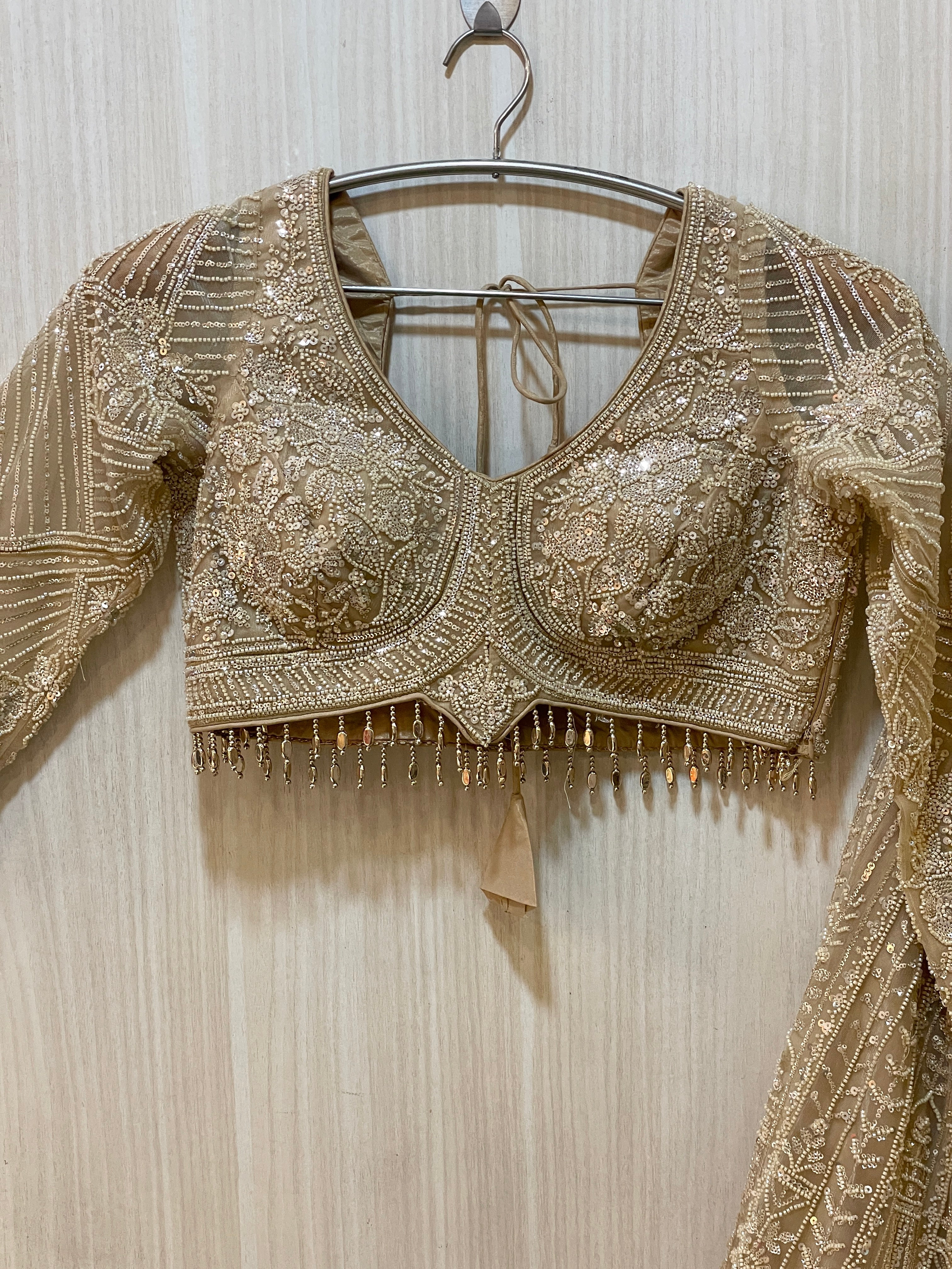 Zarika Gold Georgette Lehenga