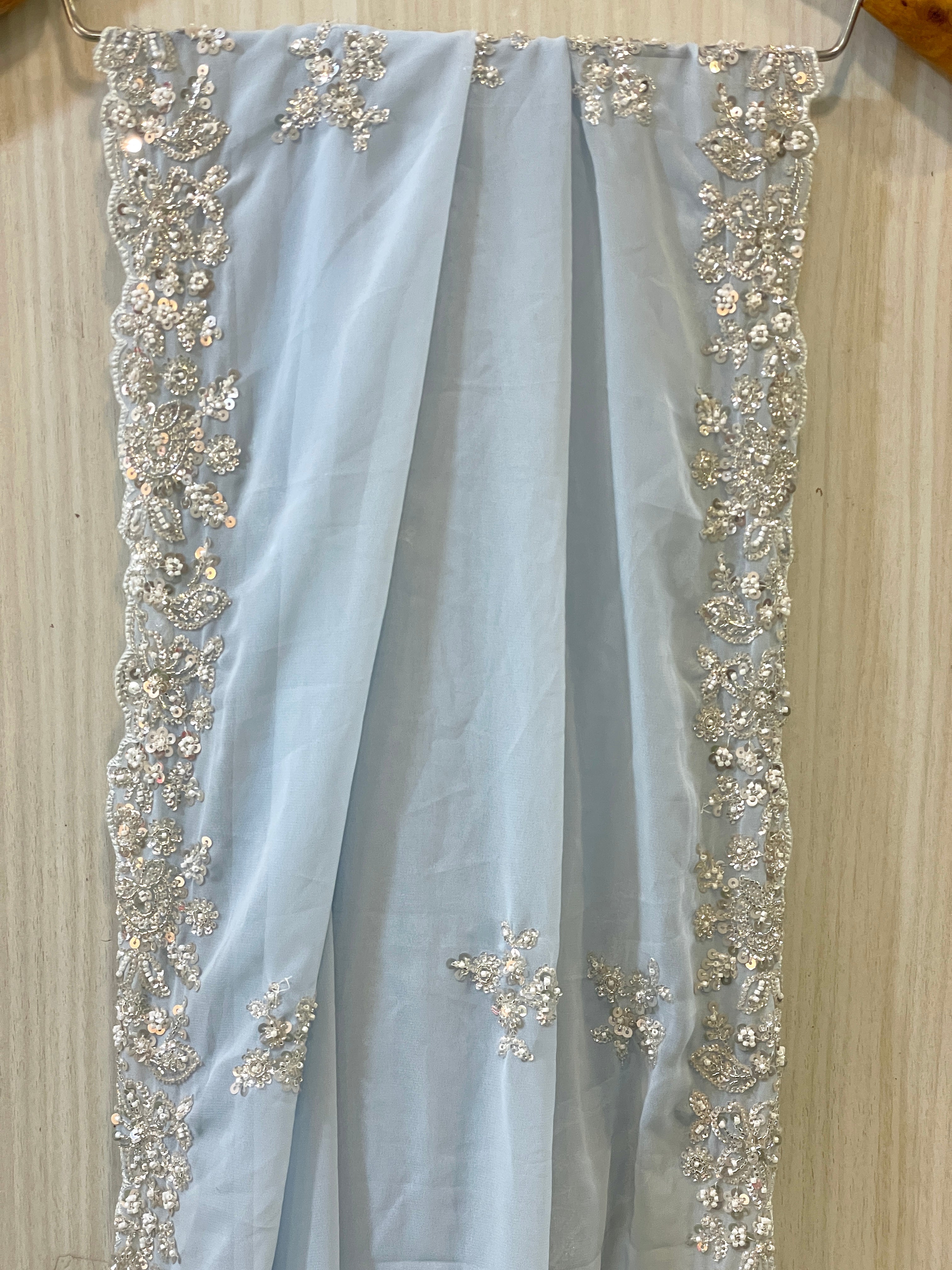 Aabira Blue Georgette Lehenga