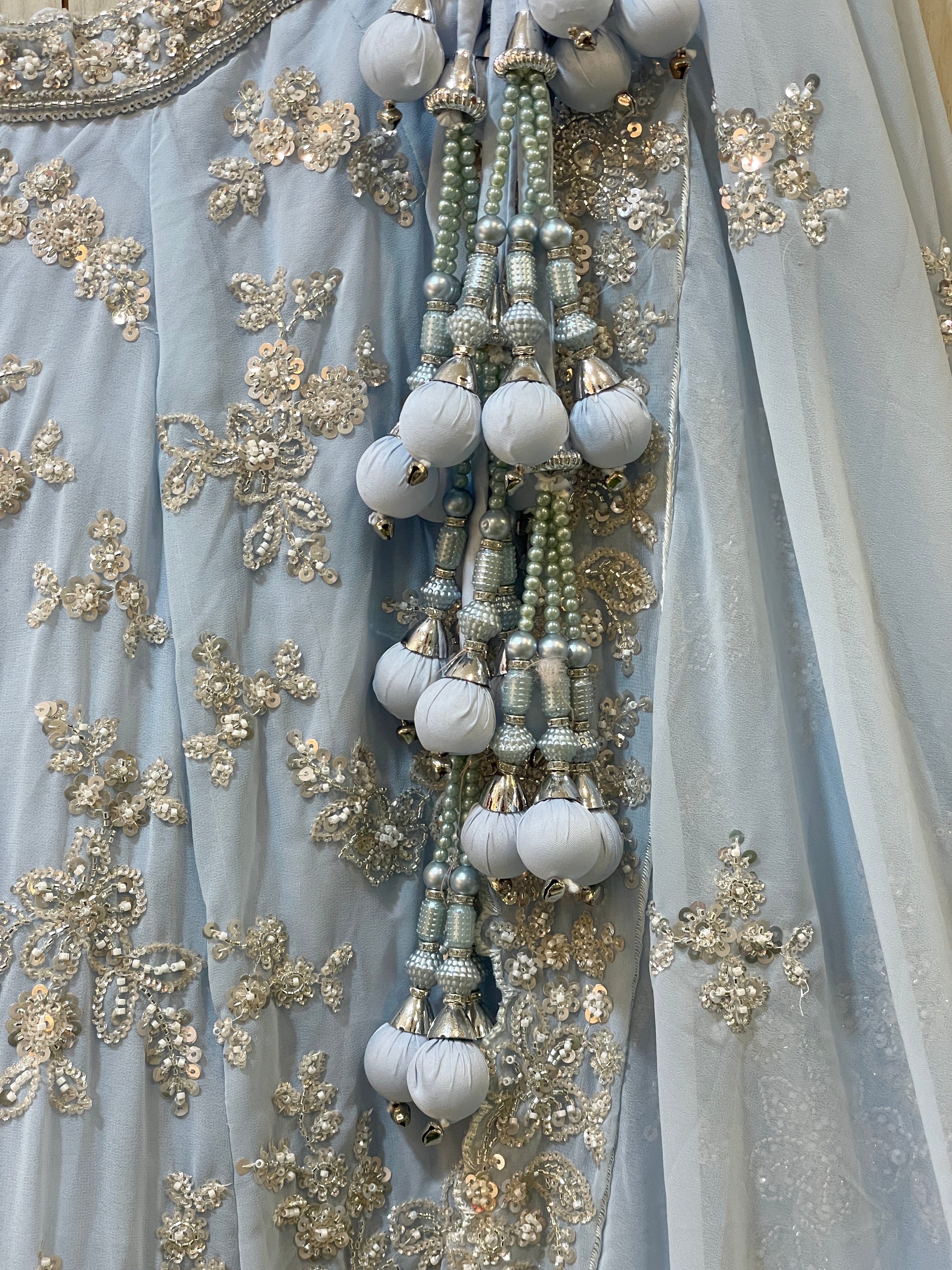 Aabira Blue Georgette Lehenga