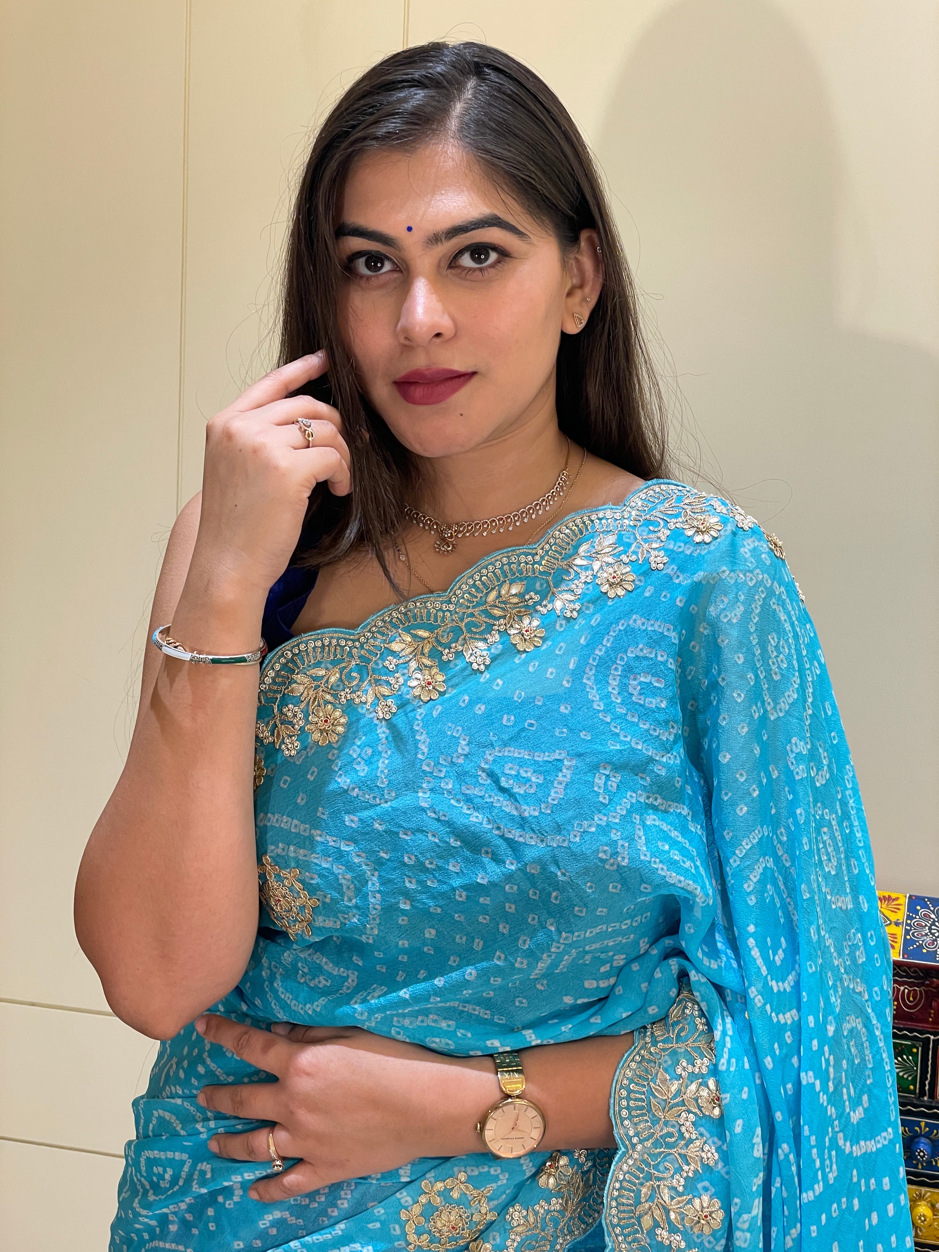 Manshi Leheriya Saree
