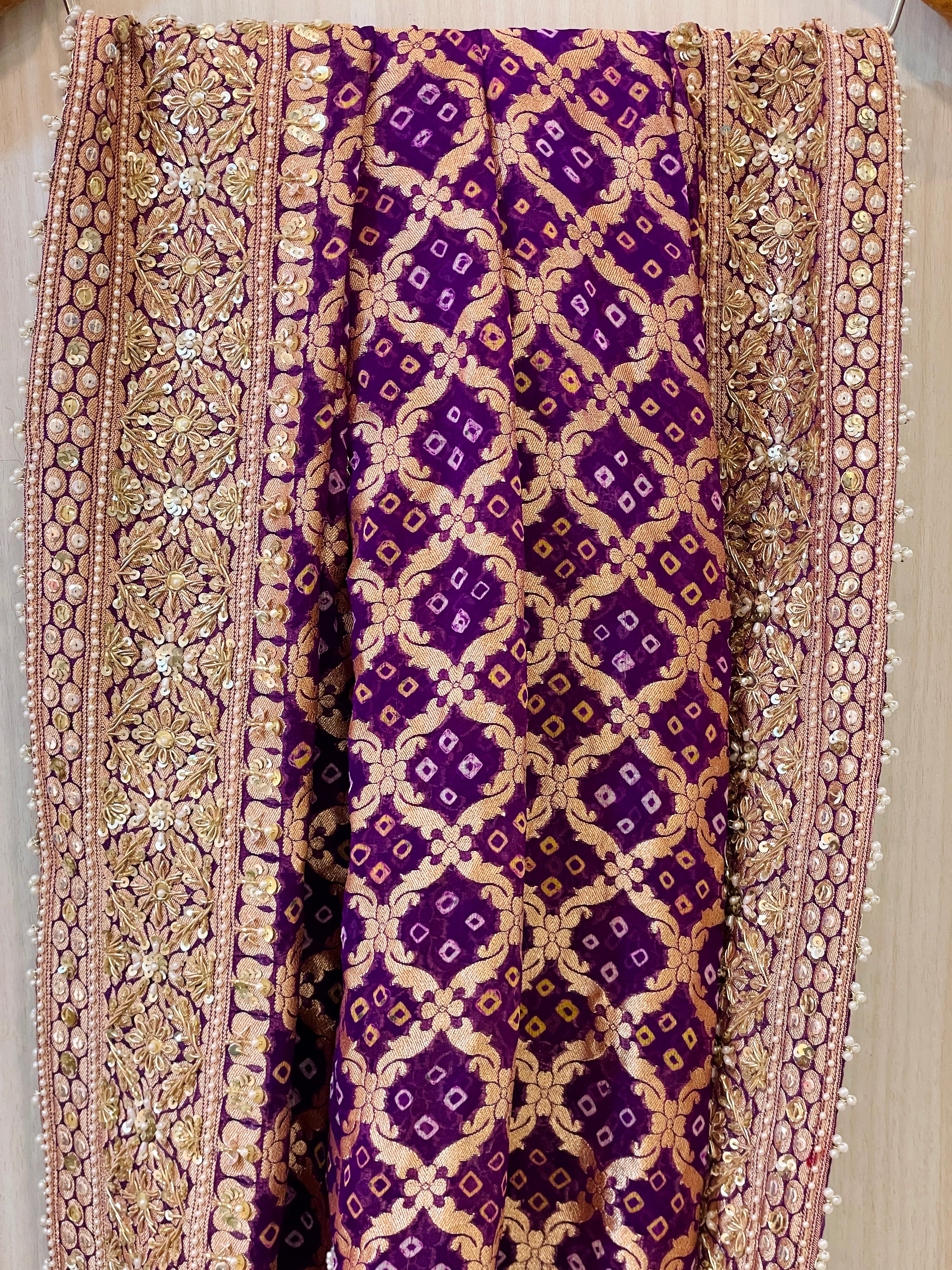 Vasundhara Yellow Tissue Lehenga