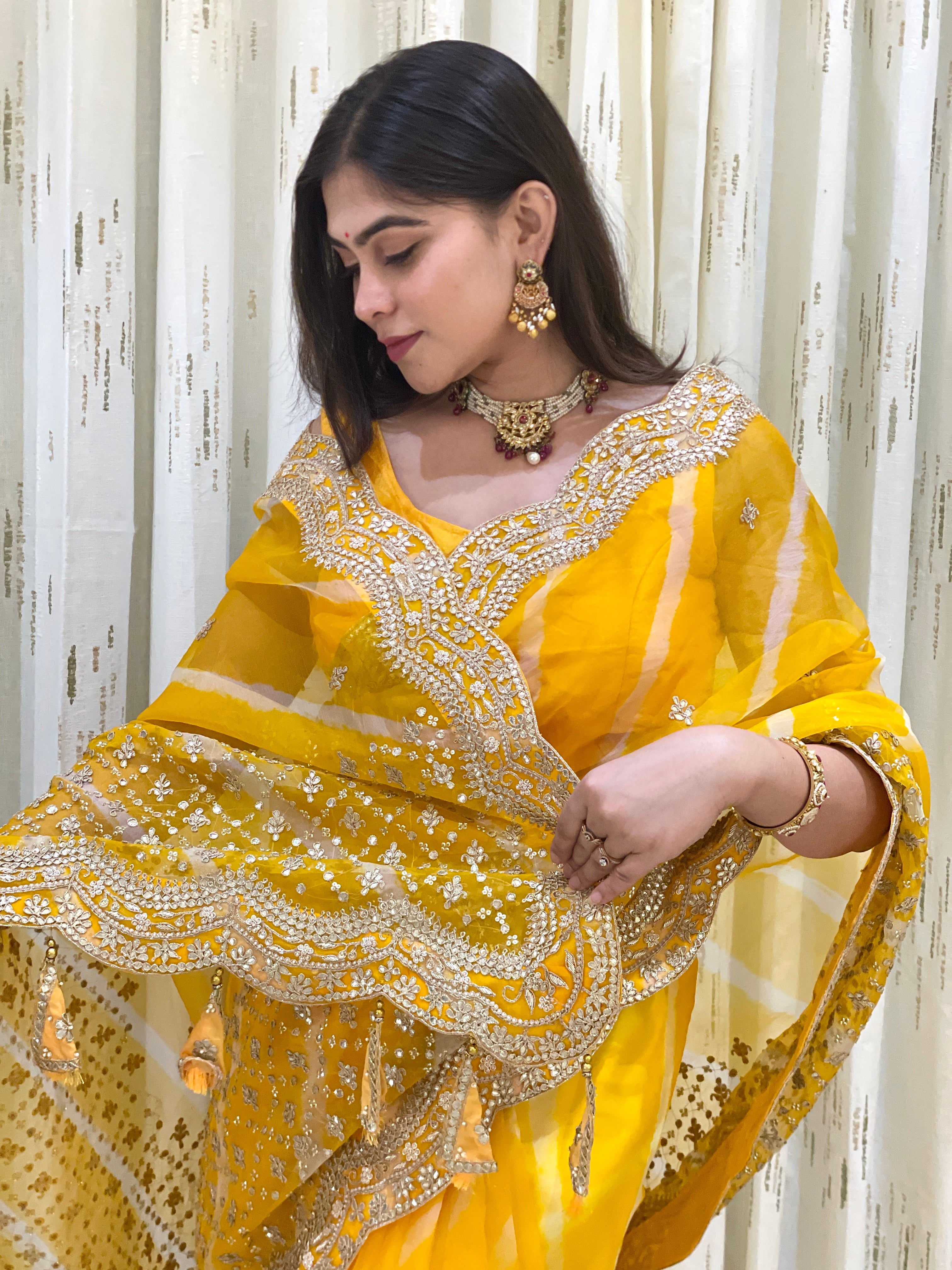 Tejasvi Leheriya Saree