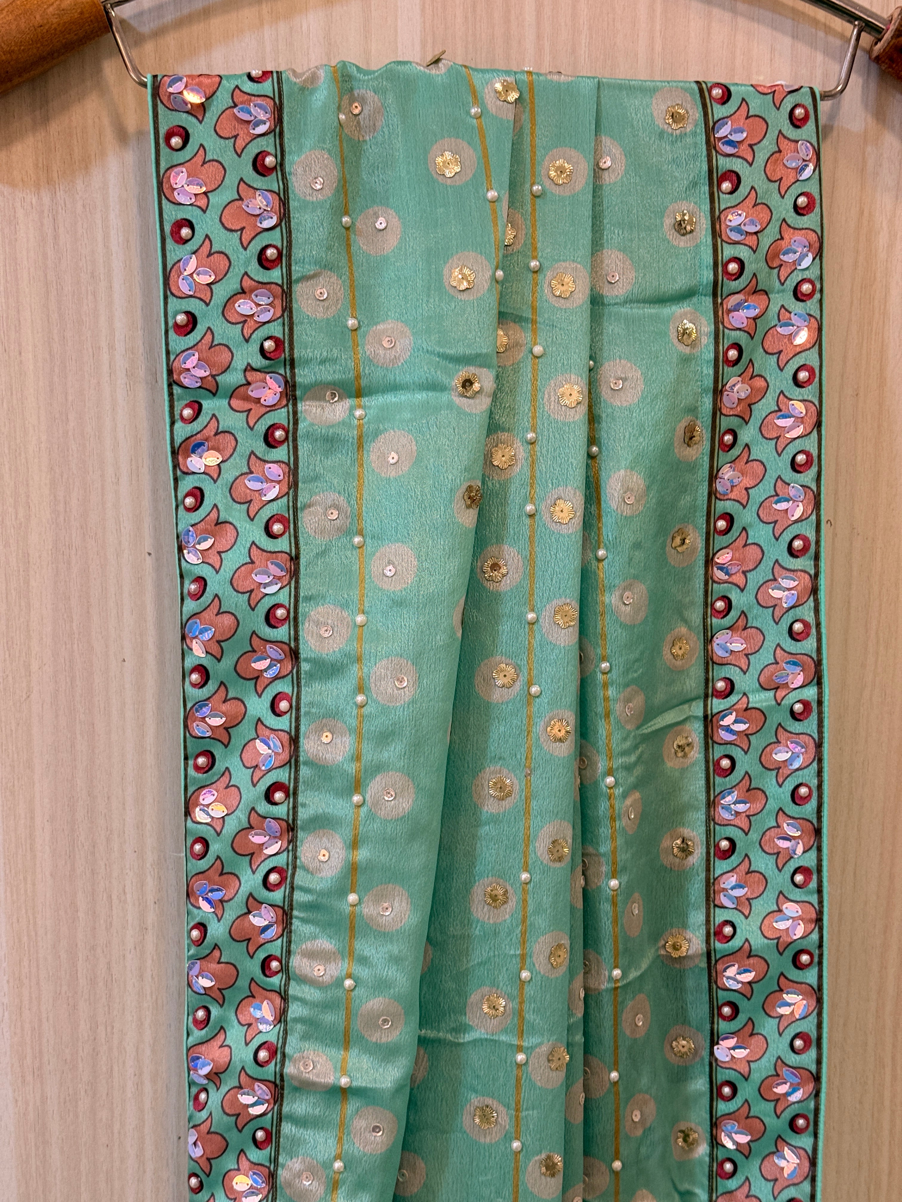 Aarika Green Mirror Work Lehenga