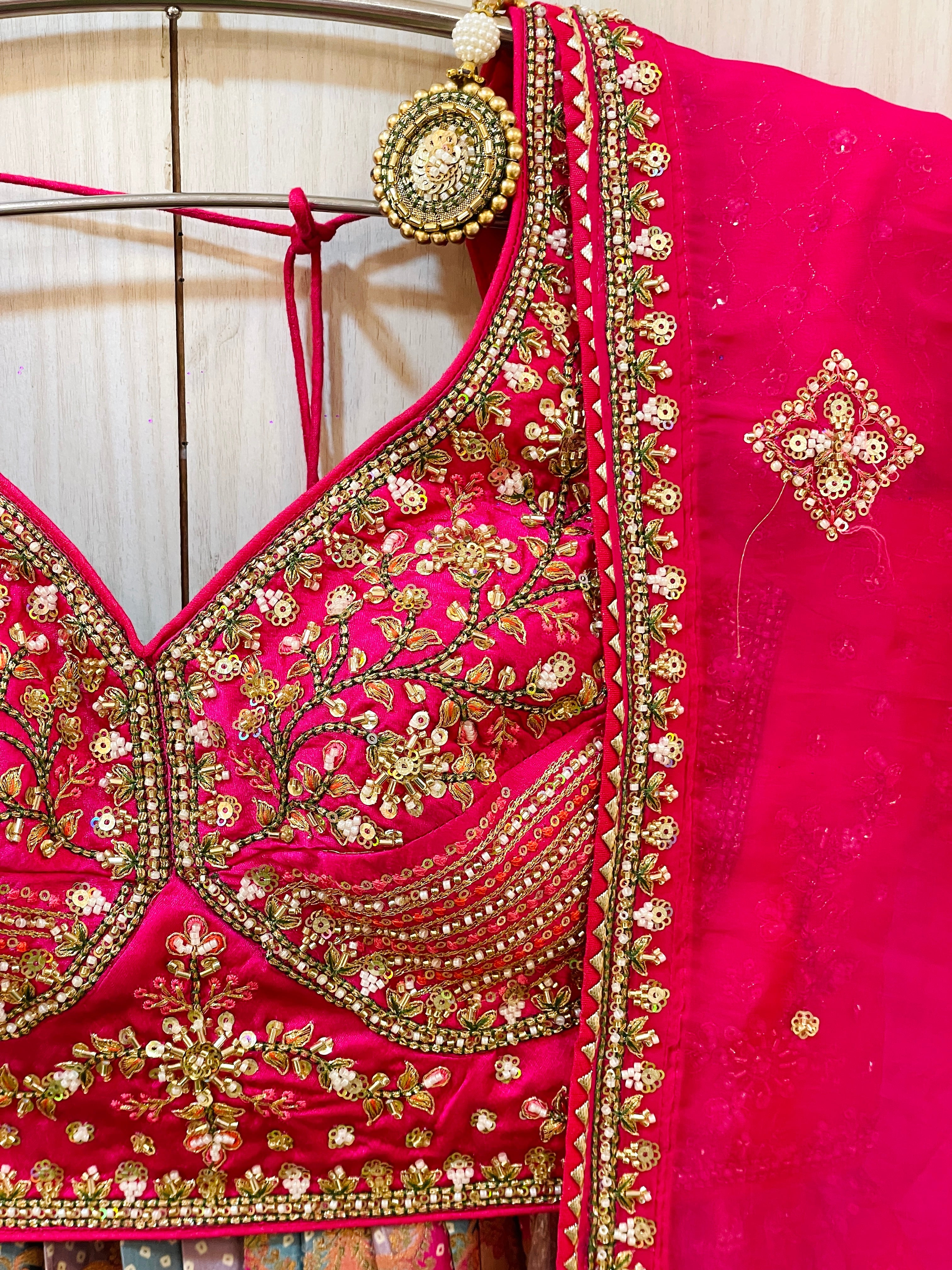Himanshi Embroidered Pink Lehenga