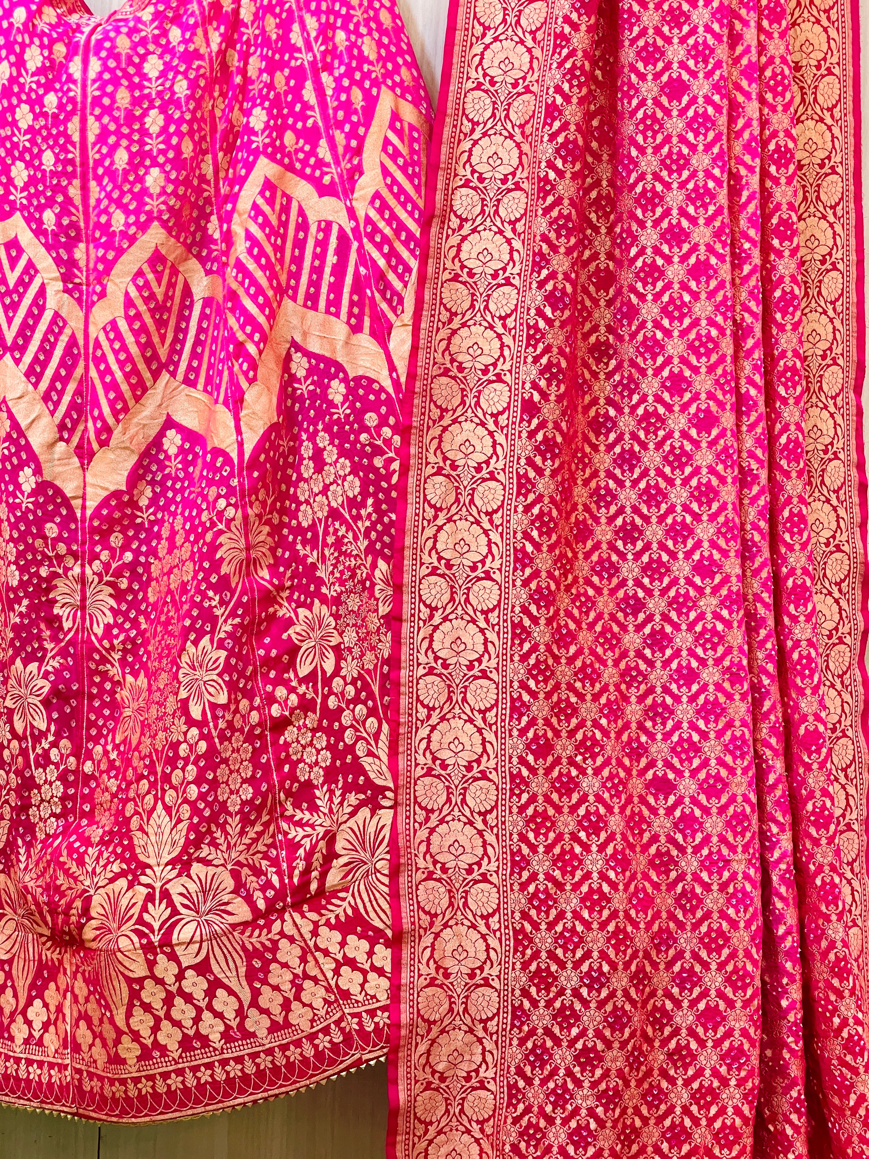 Minal Bandhani Lehenga