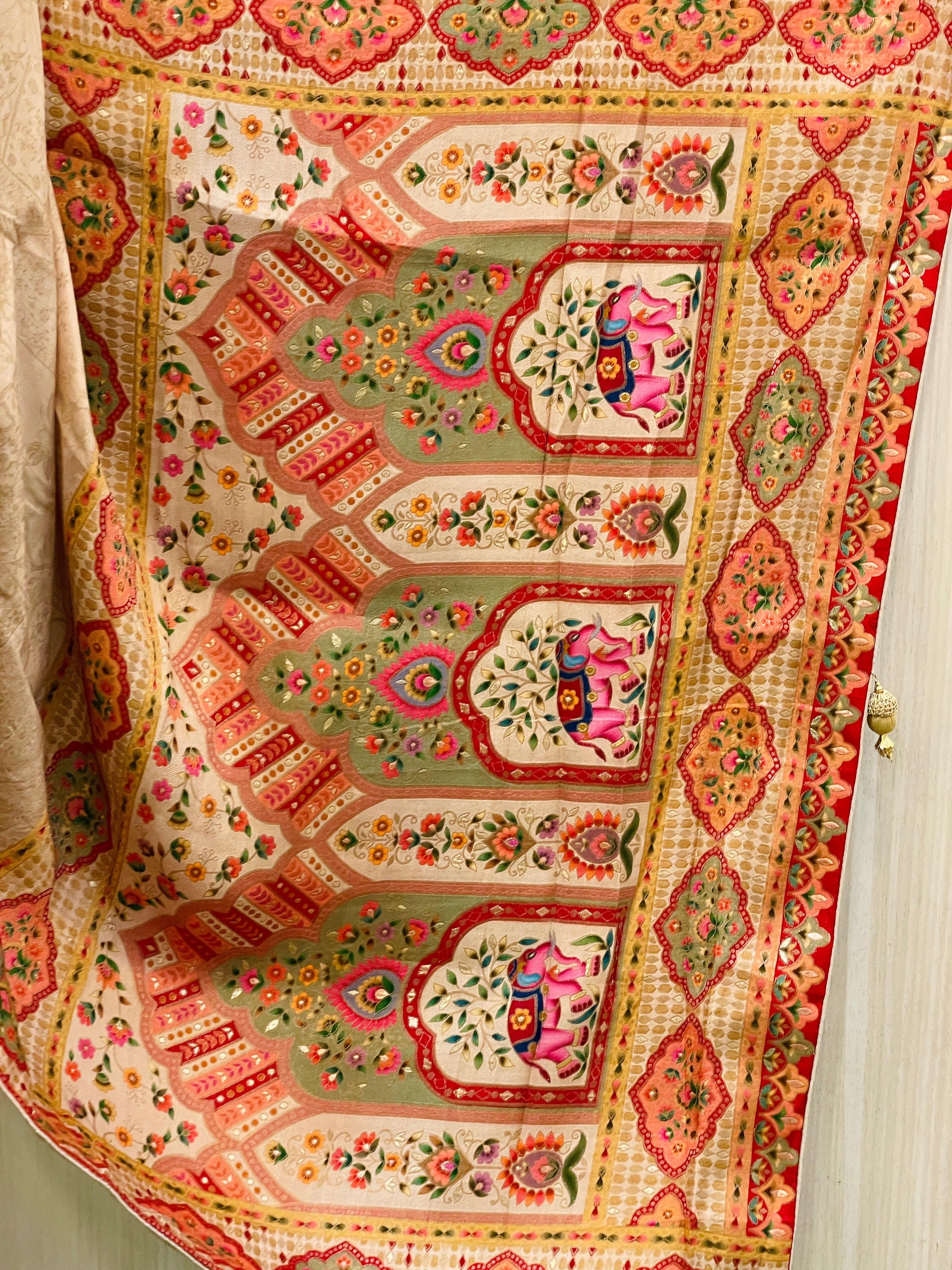 Bhagyashree Koral Silk Saree