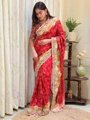 Ratika Red Patola Silk Saree