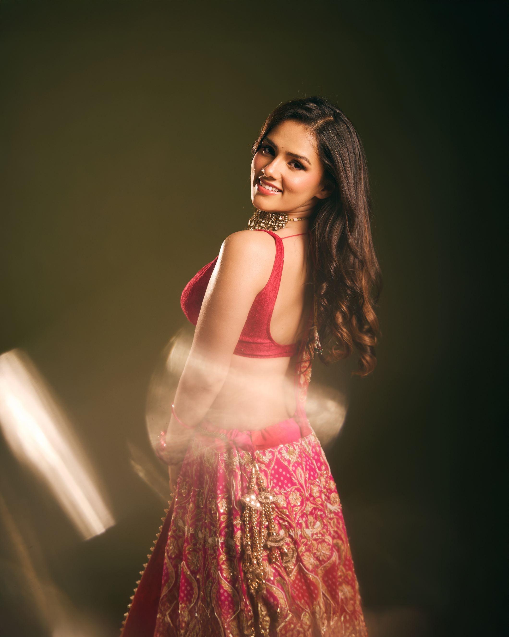 Noor Mahal Multicolor Dupatta Lehenga