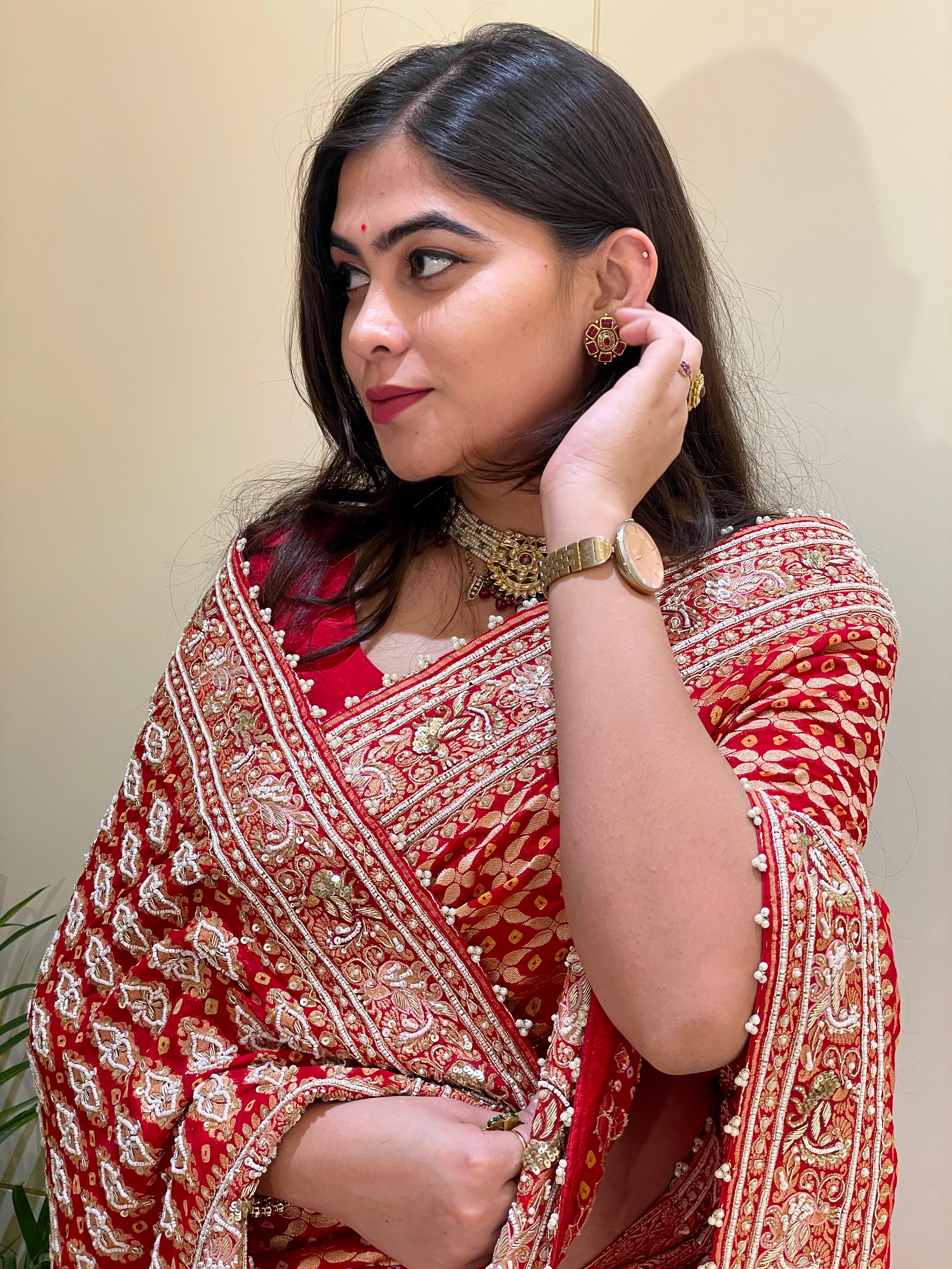 Anita Bandhani Saree
