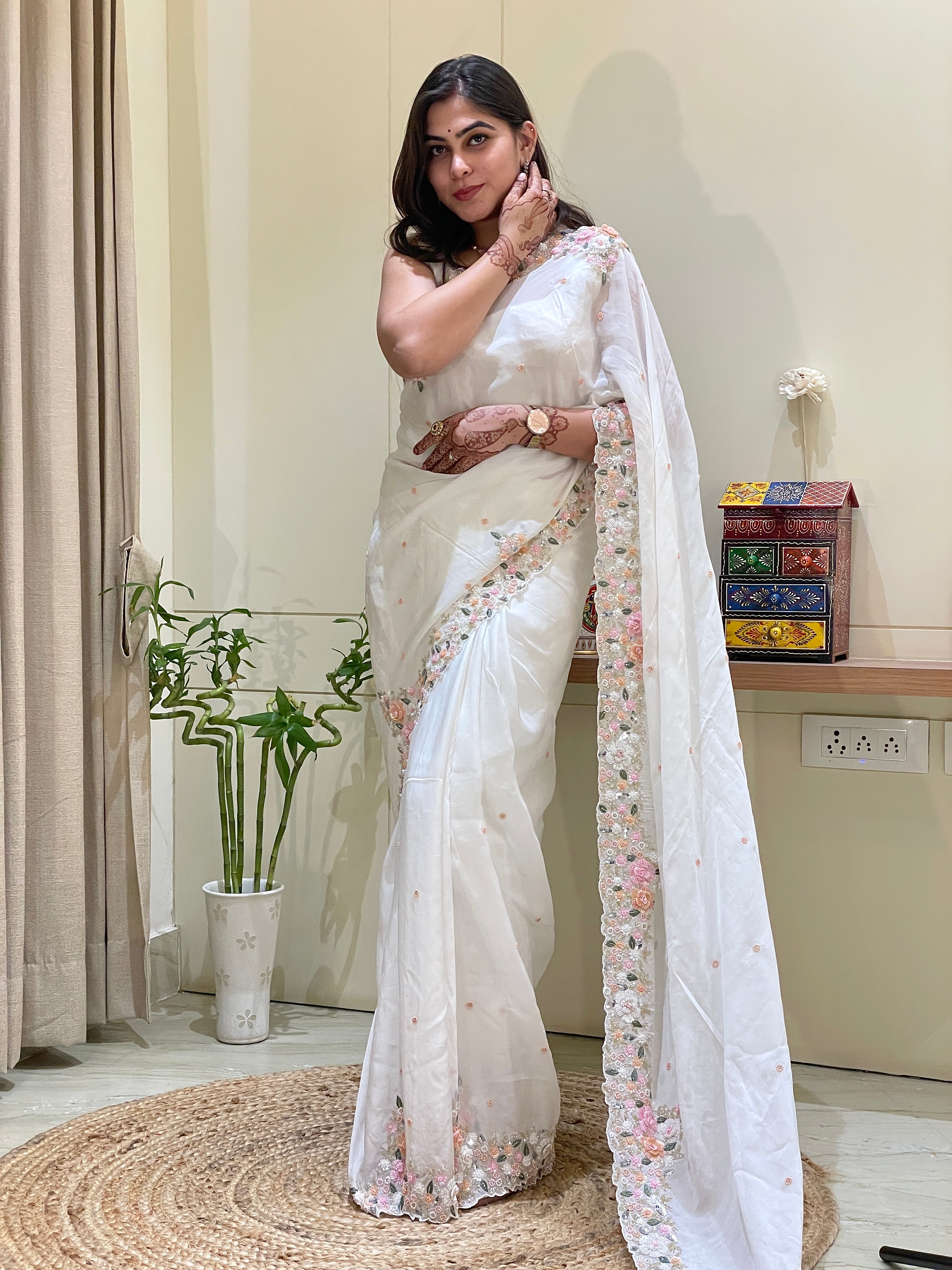 Neha Pearl Dream Organza Saree