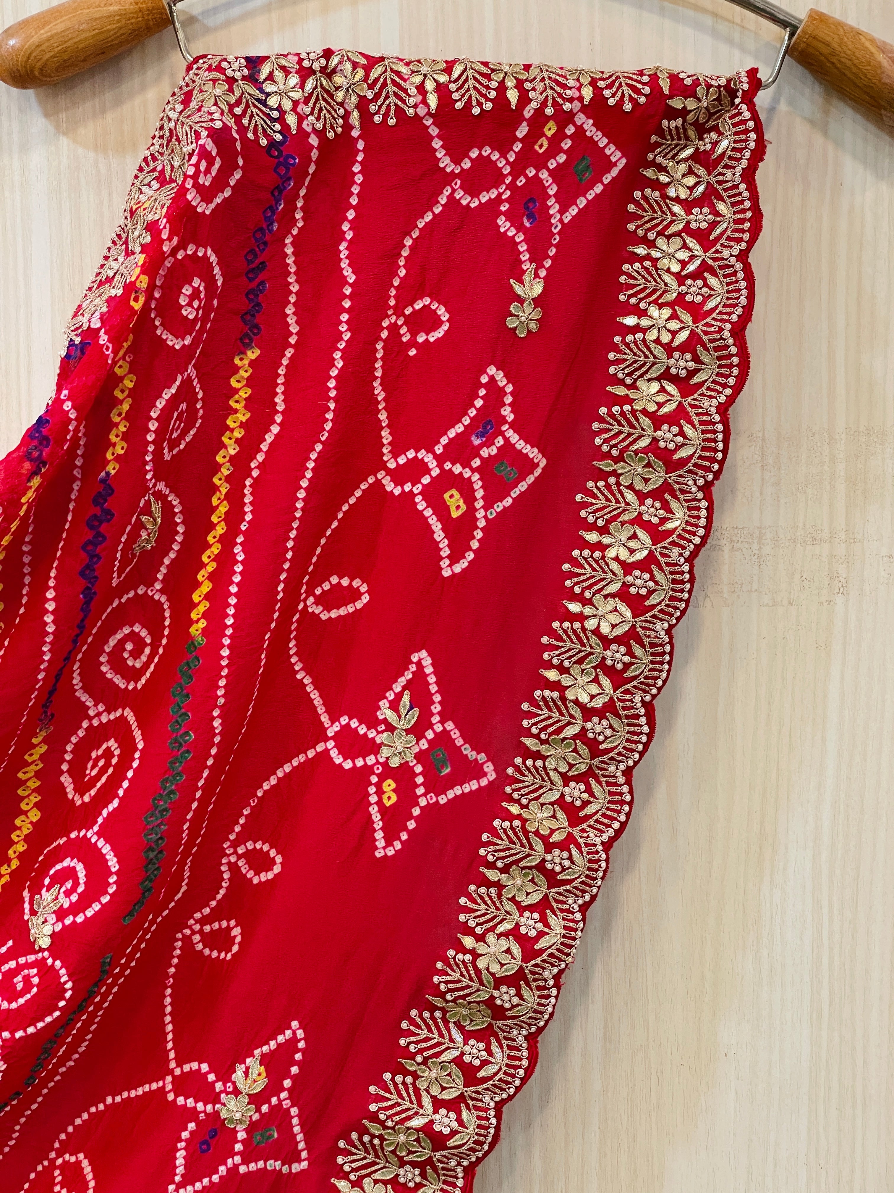 Siddhi Nauranga Bandhani Saree