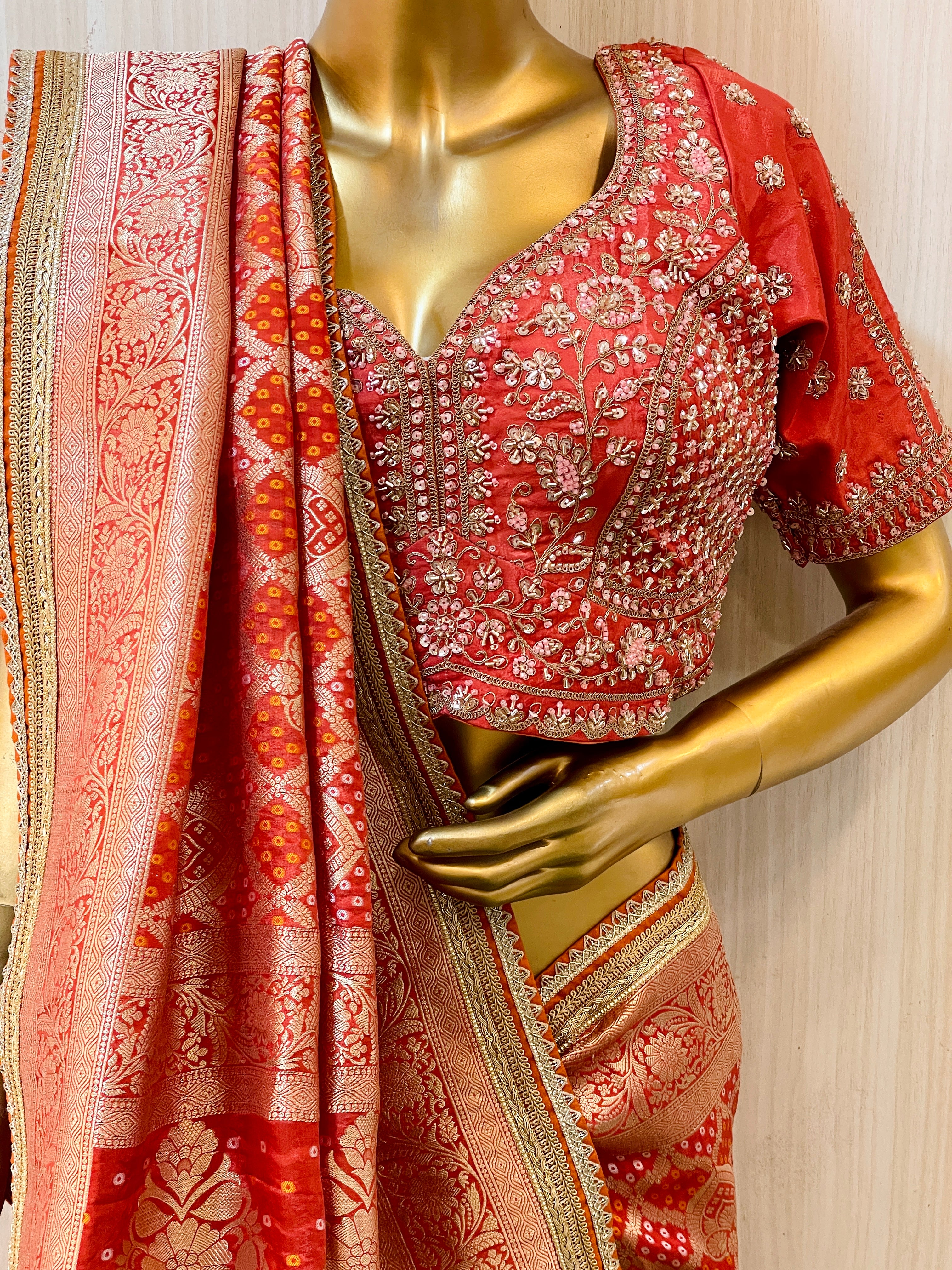 Siwani Khadi Georgette Saree
