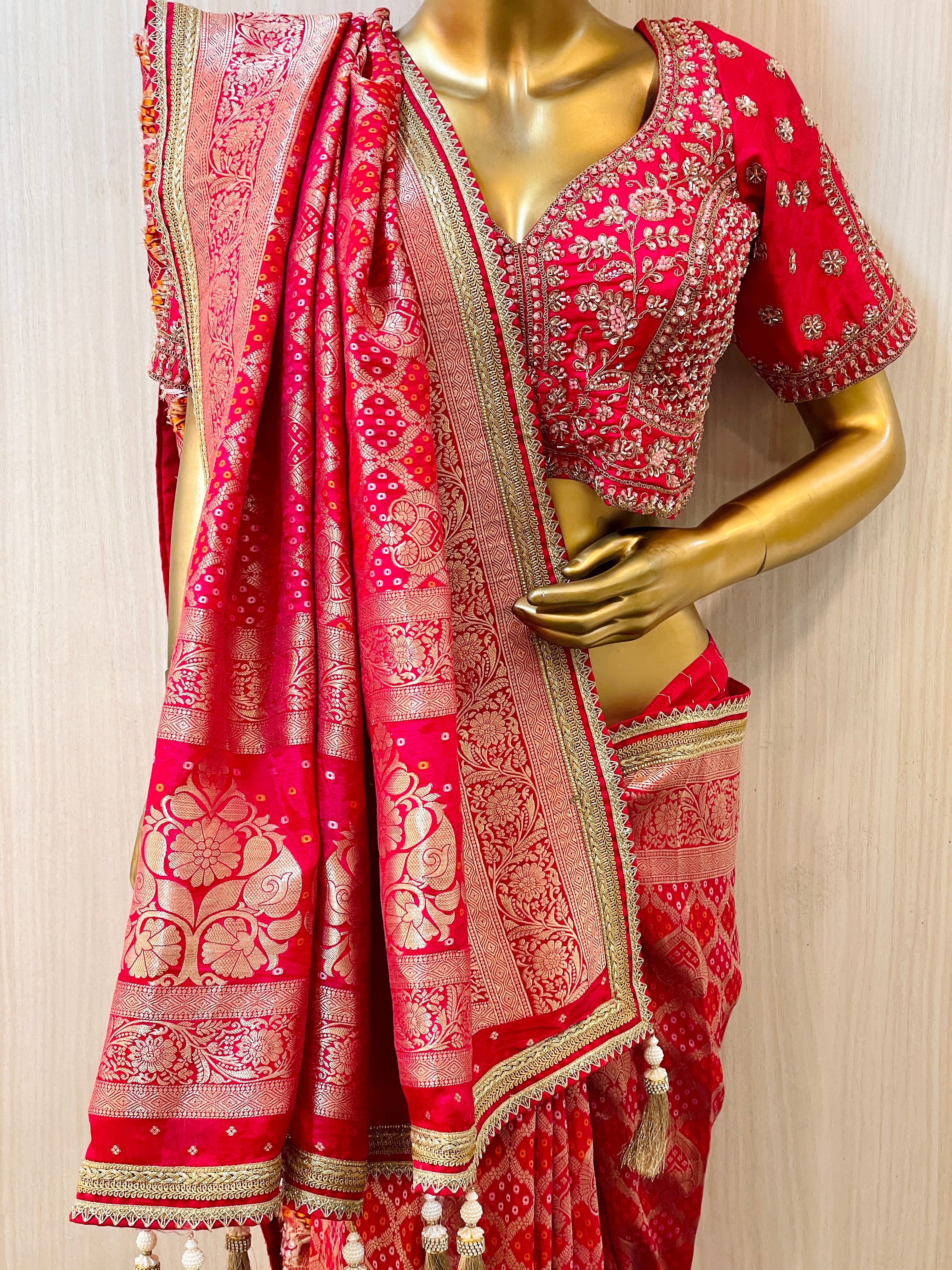 Mitashi Khadi Georgette Saree