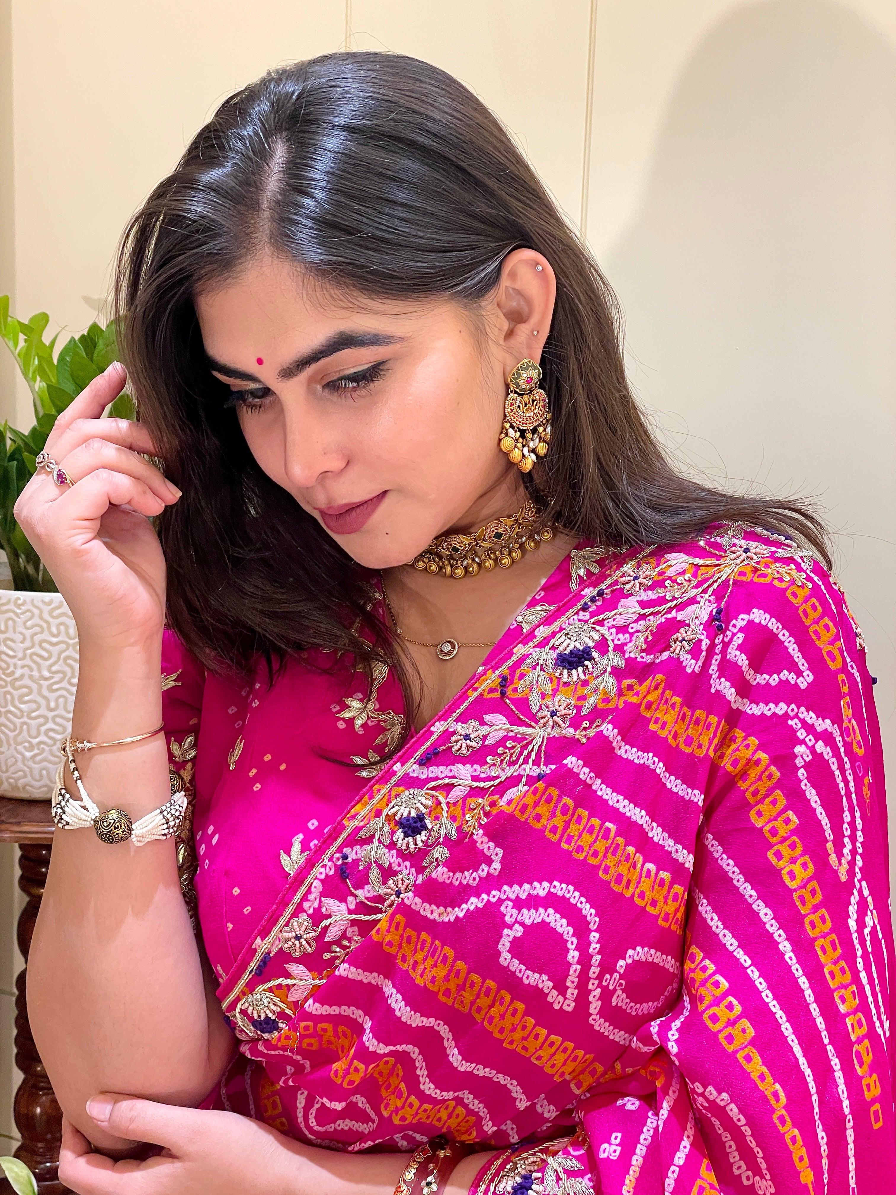 Hiral Rani Bandhani Saree