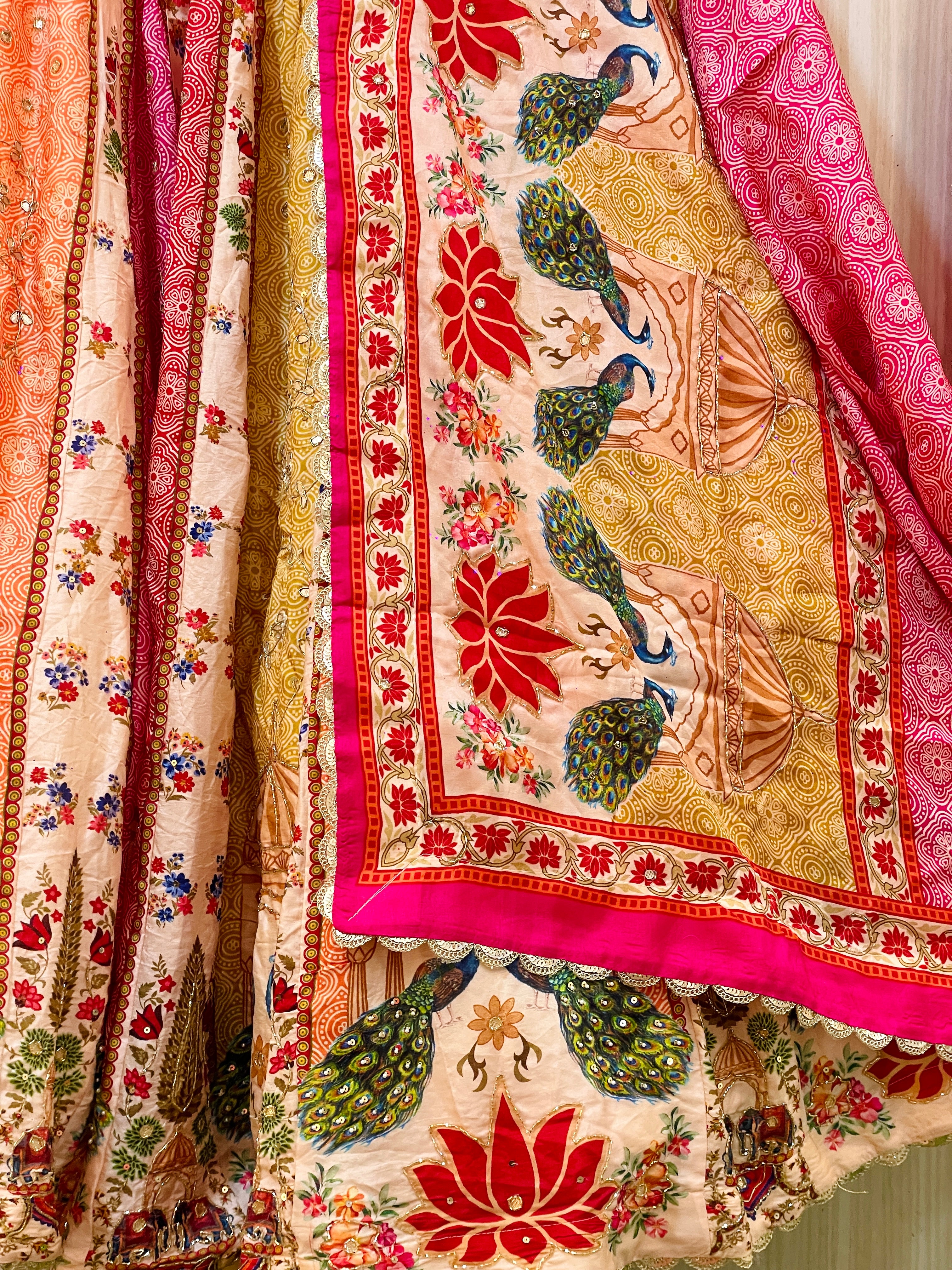 Vinita Pure Crepe Silk Lehnga