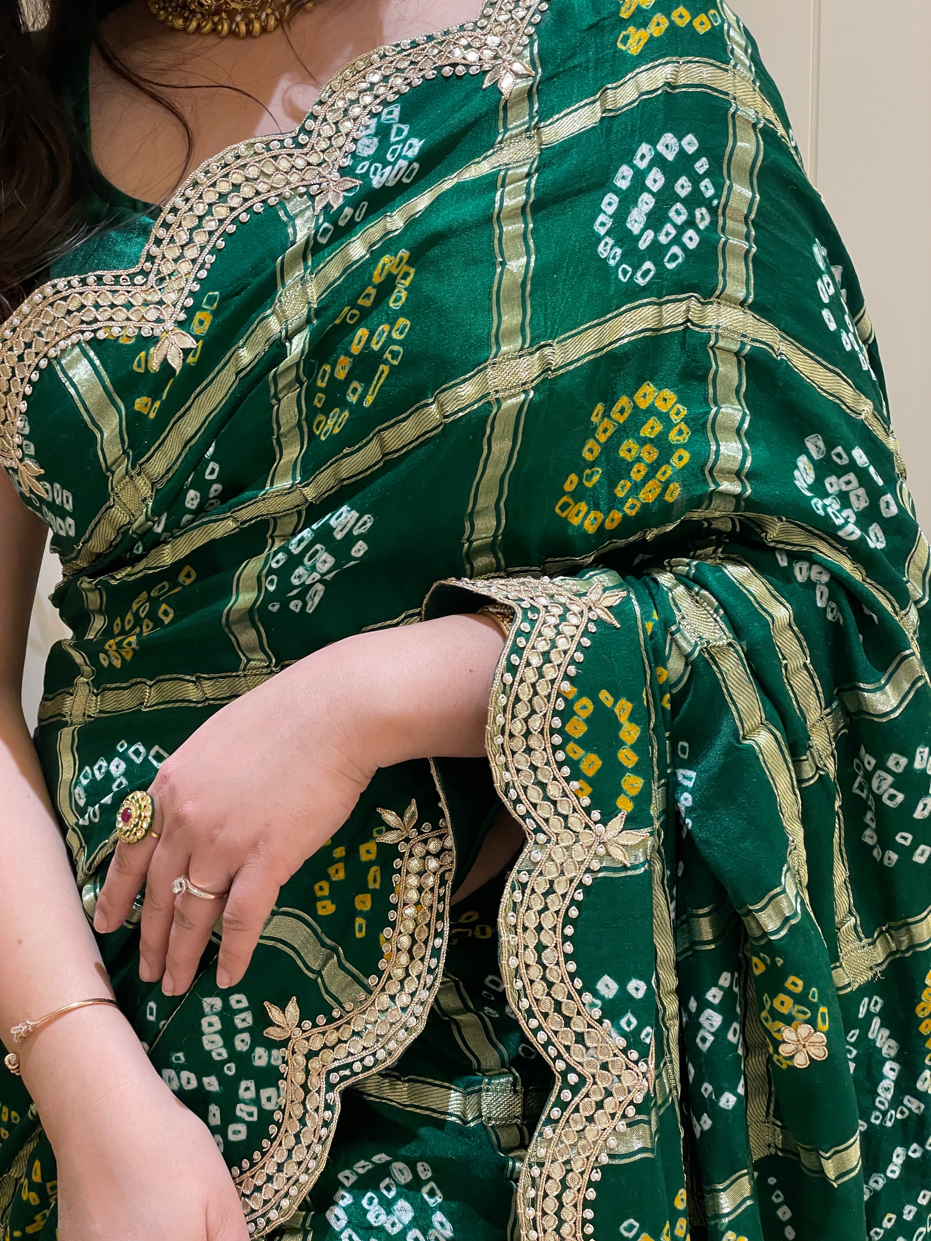 Anushree Gajji Silk Ghatchola Saree