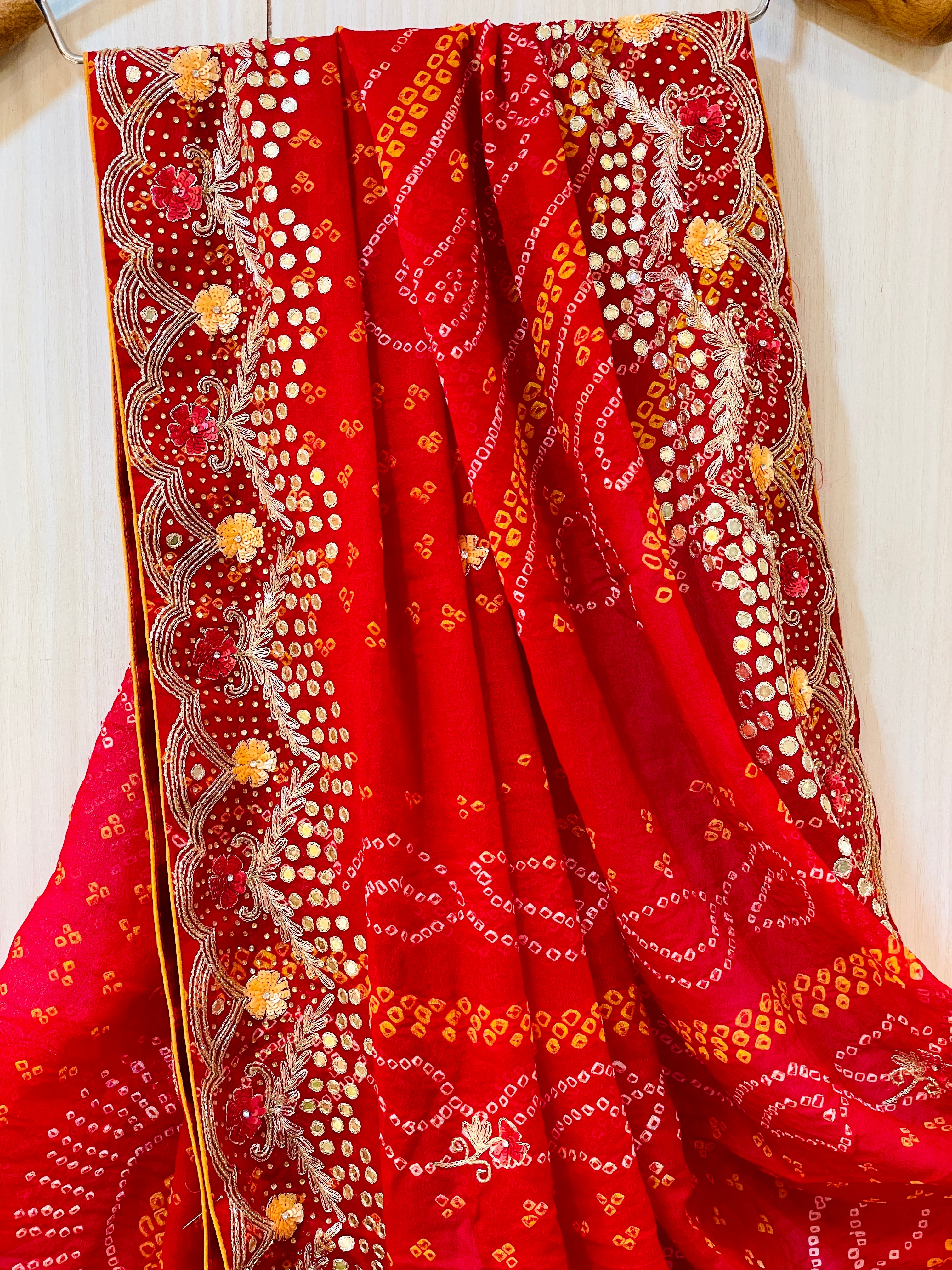 Amiksha Bandhani Saree