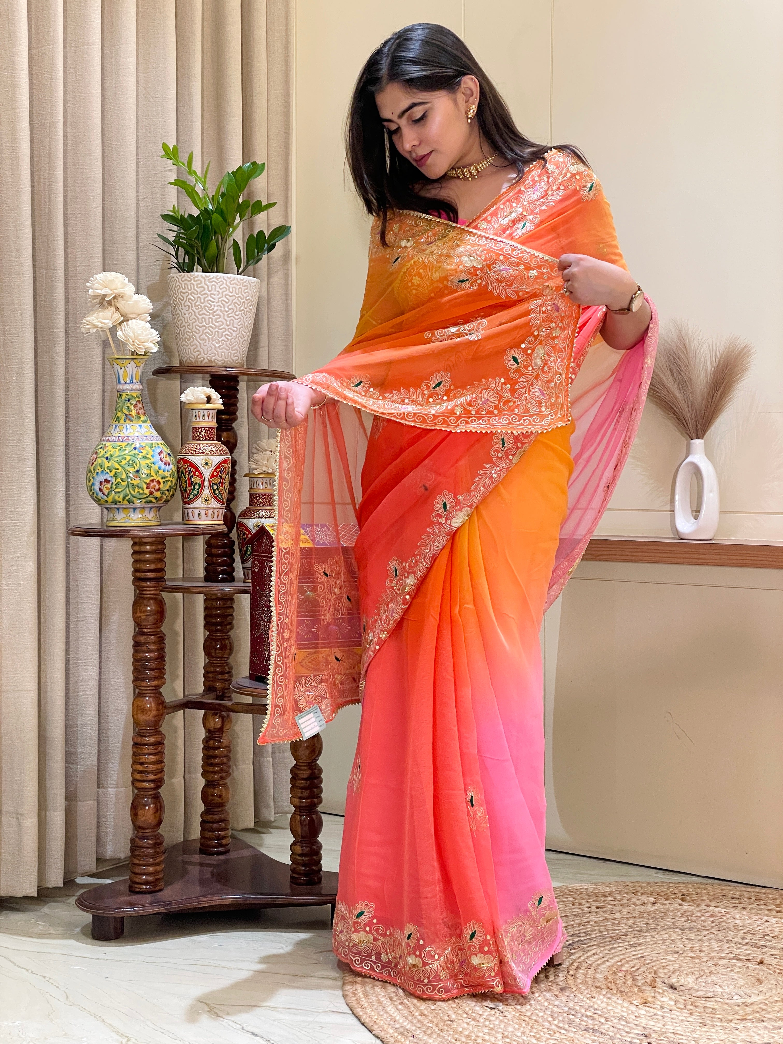 Swarnika Chiffon Saree