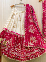 Saanvi Pure Gaji Silk Lehenga