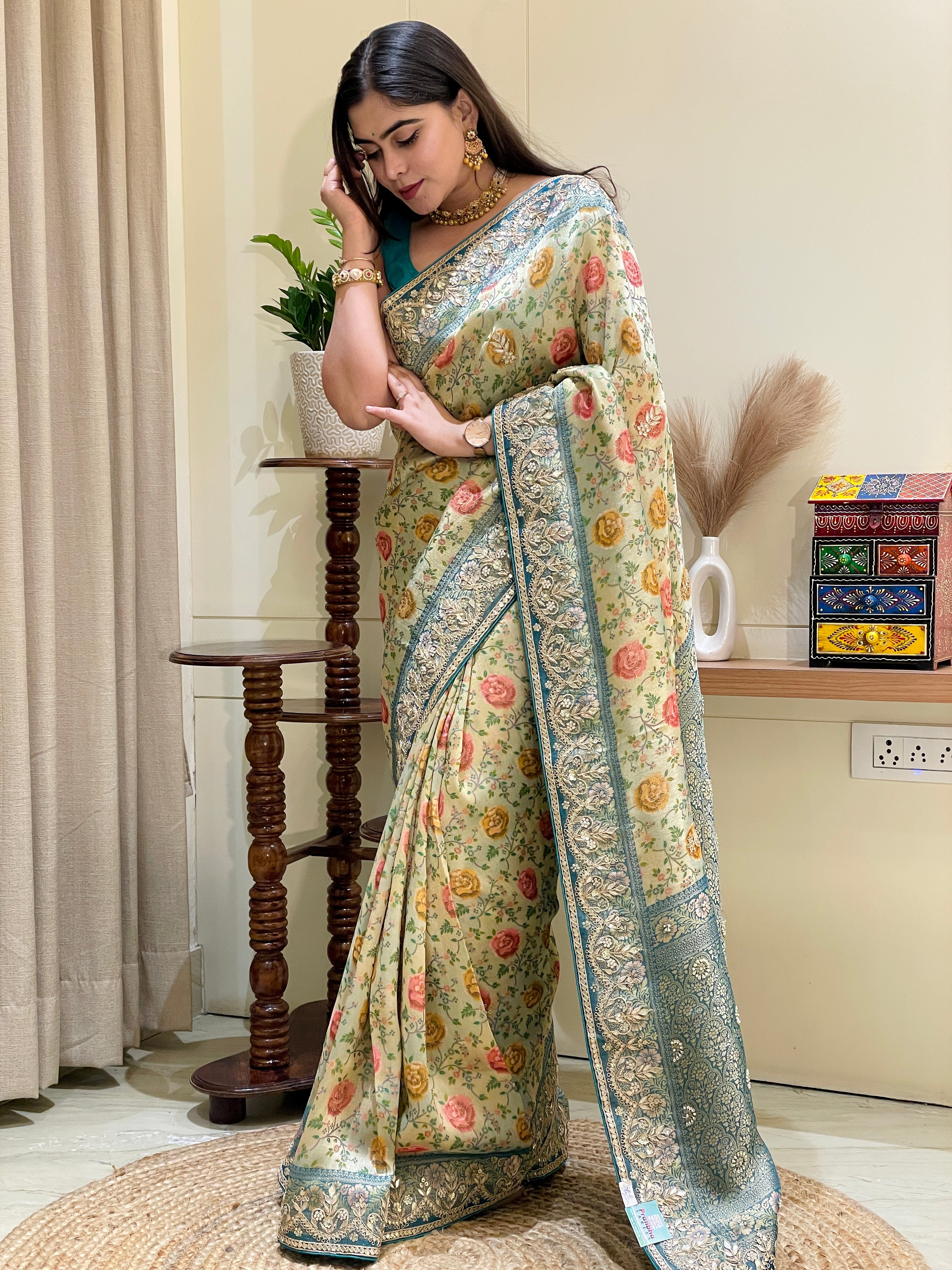 Anaita Banarasi Tissue Silk Saree