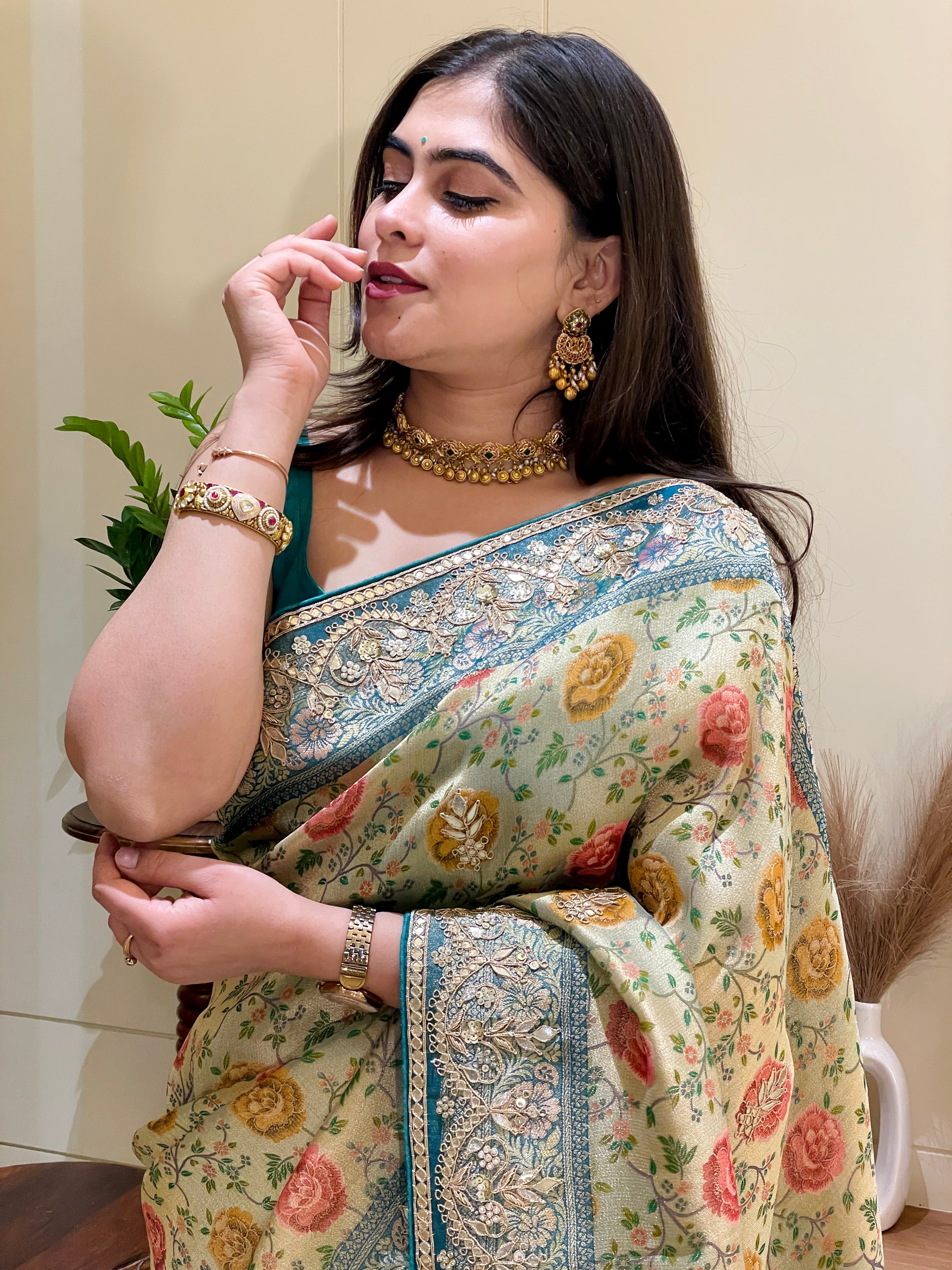 Anaita Banarasi Tissue Silk Saree