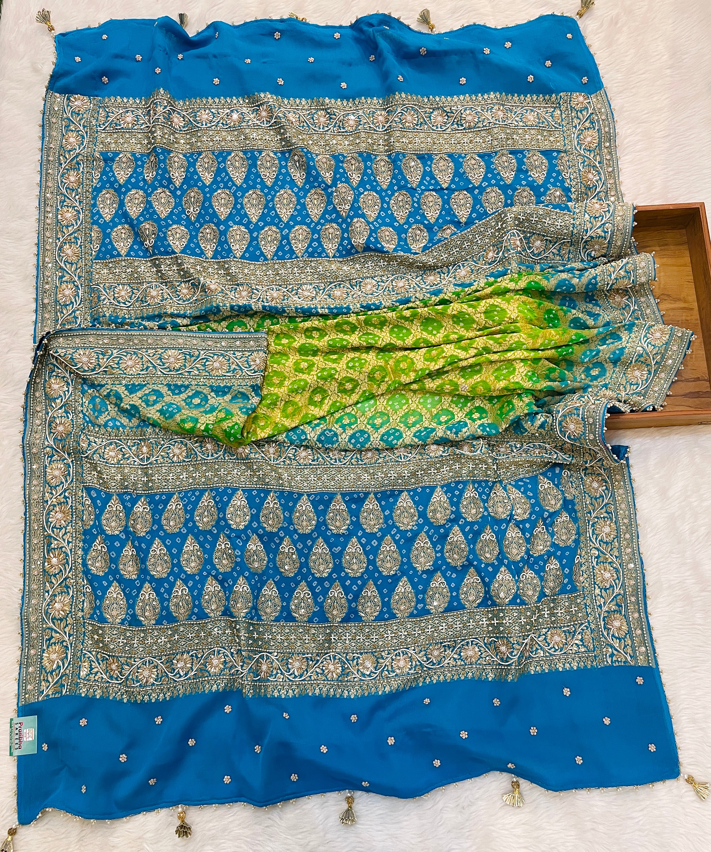 Saanvi Pure Khadi Georgette Dupatta