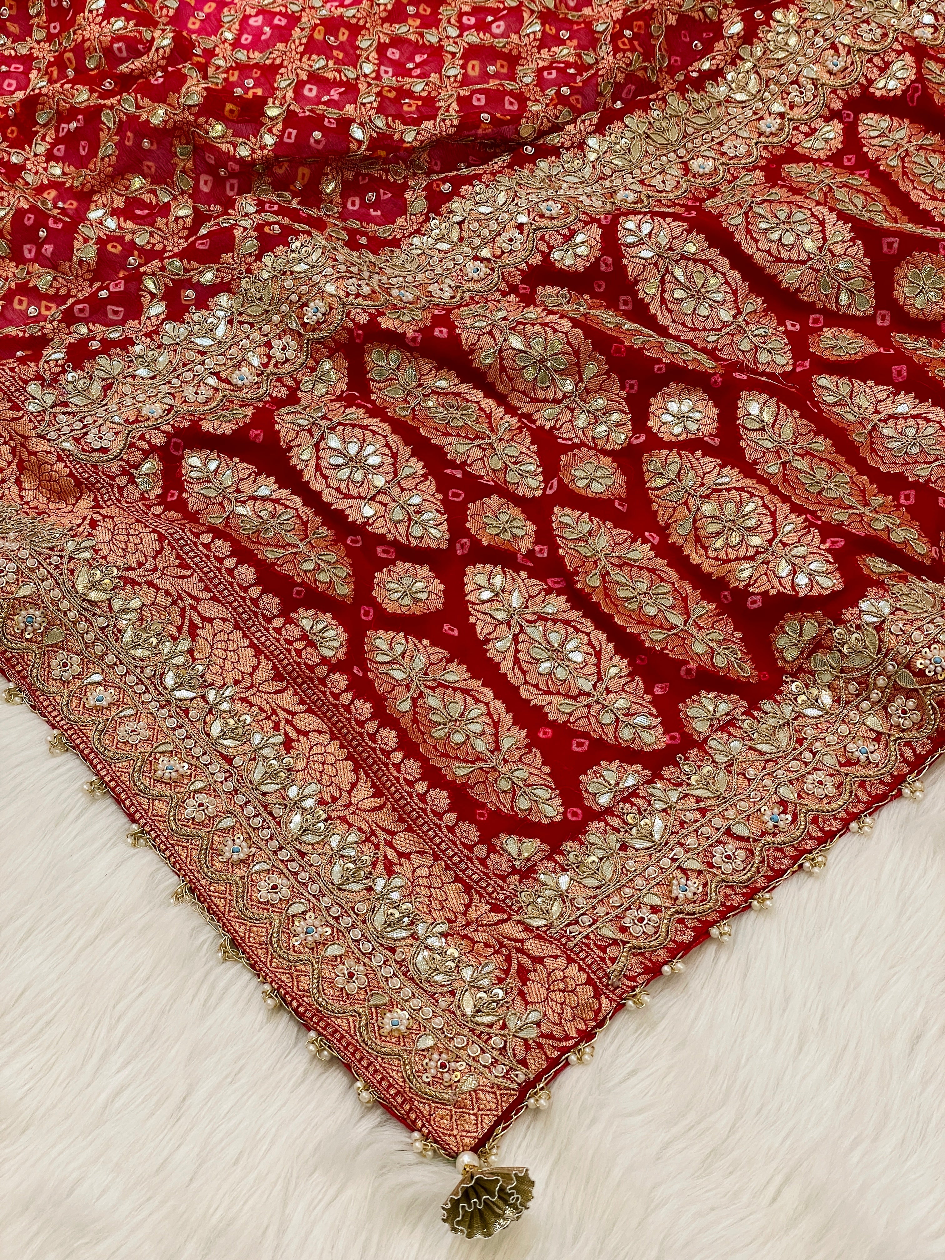 Nisha Pure Khadi Georgette Dupatta