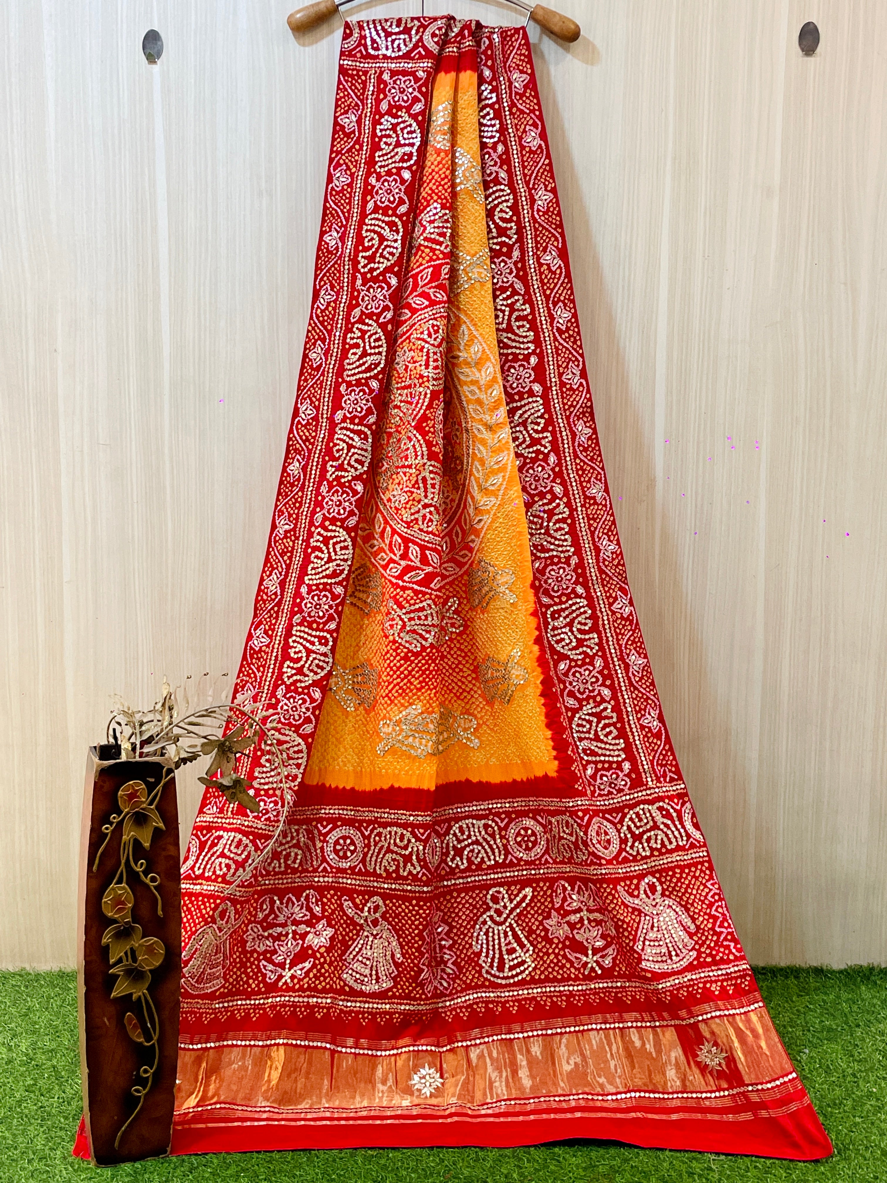 Usha Pure Gajji Silk Dupatta