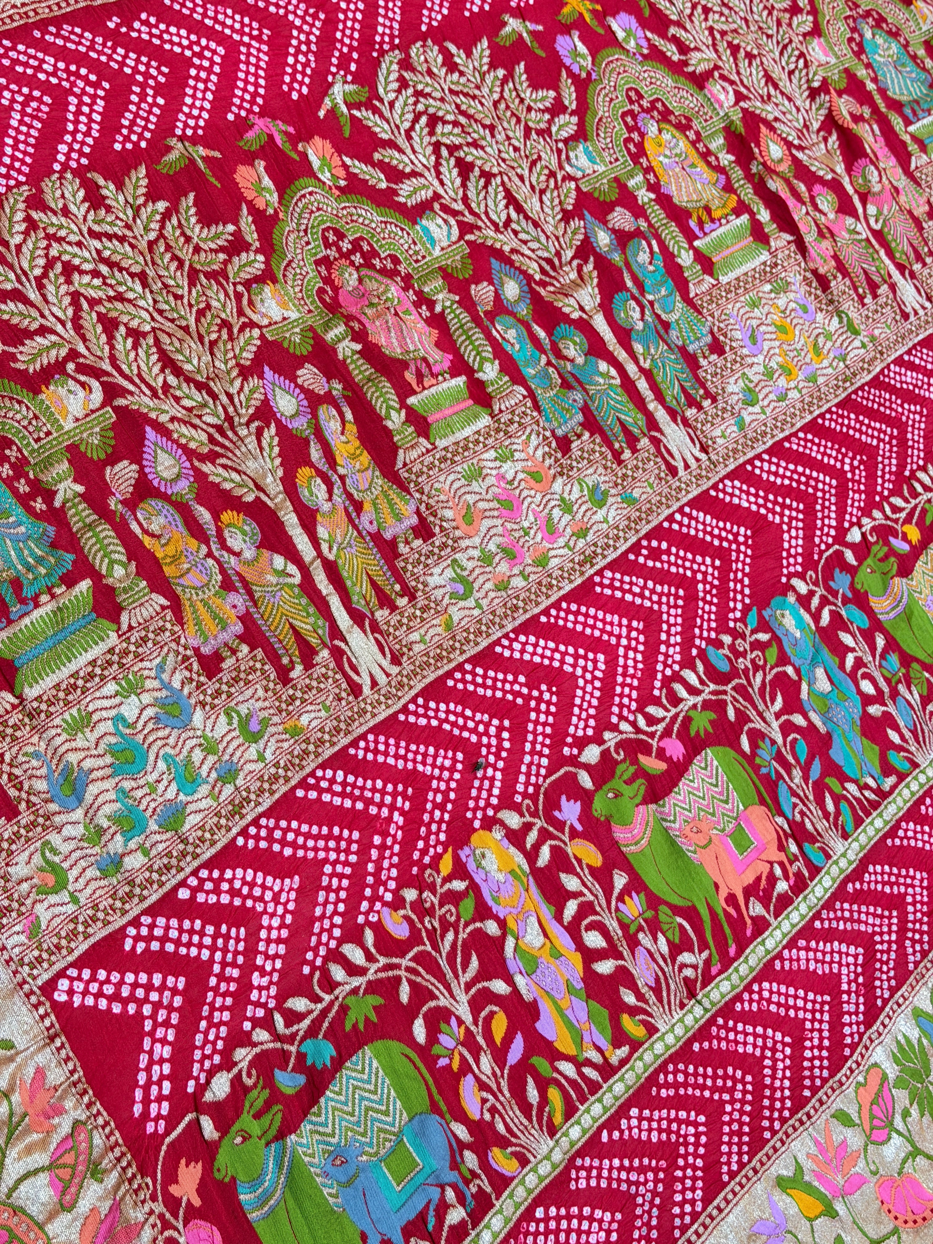 Radha Krishna Ultra Premium Rai Dana Dupatta