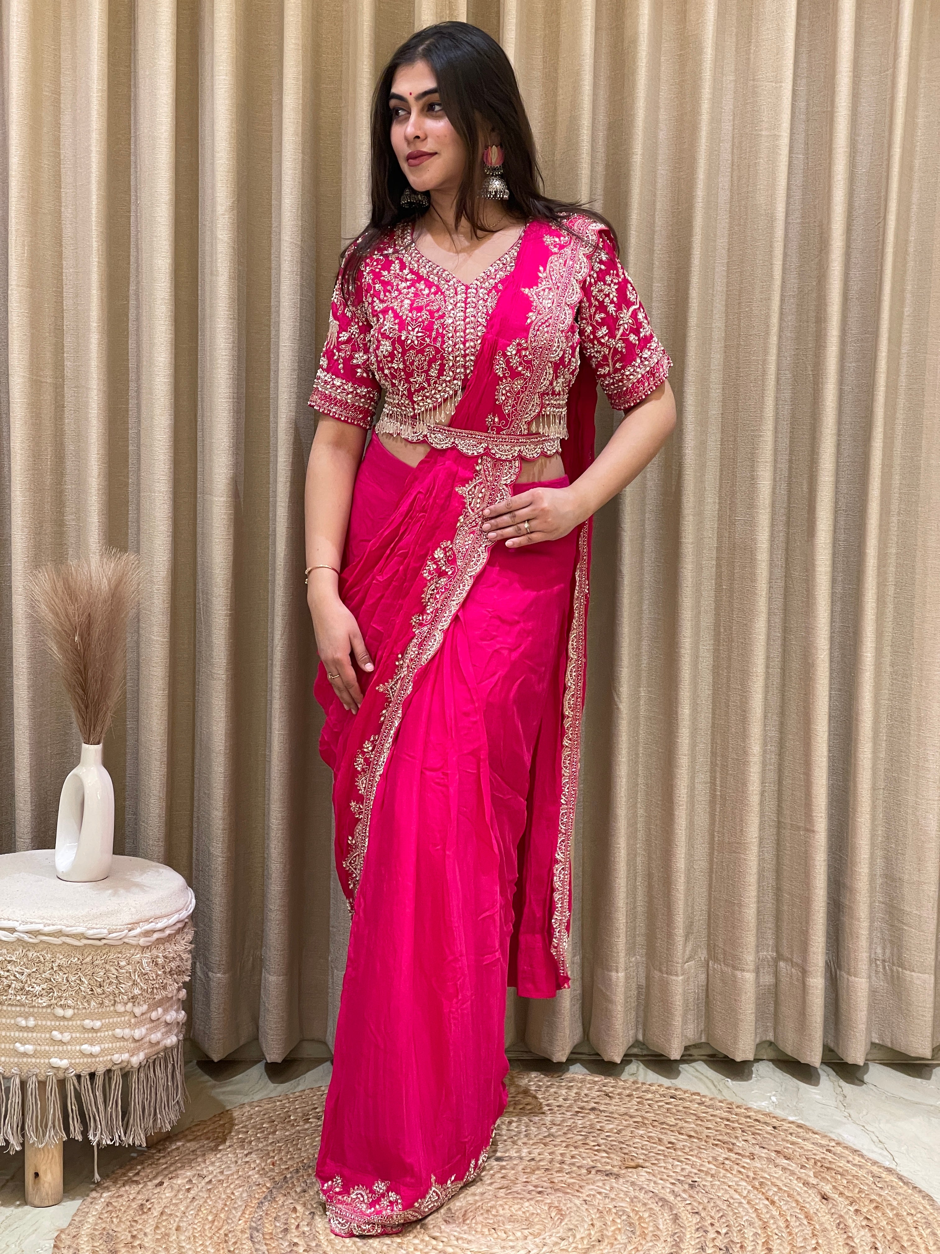 Rizva Pre Drape Saree