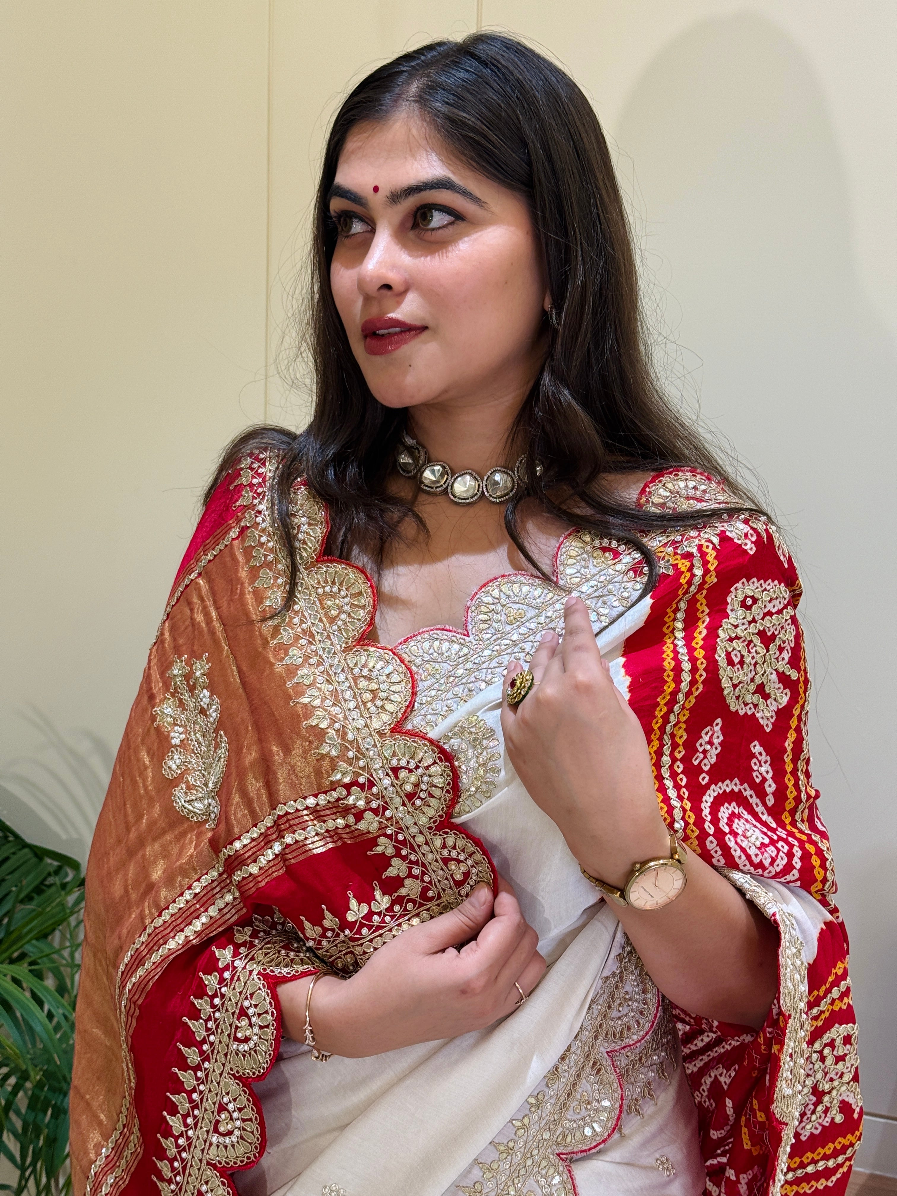 Nitisha Bandhani Saree