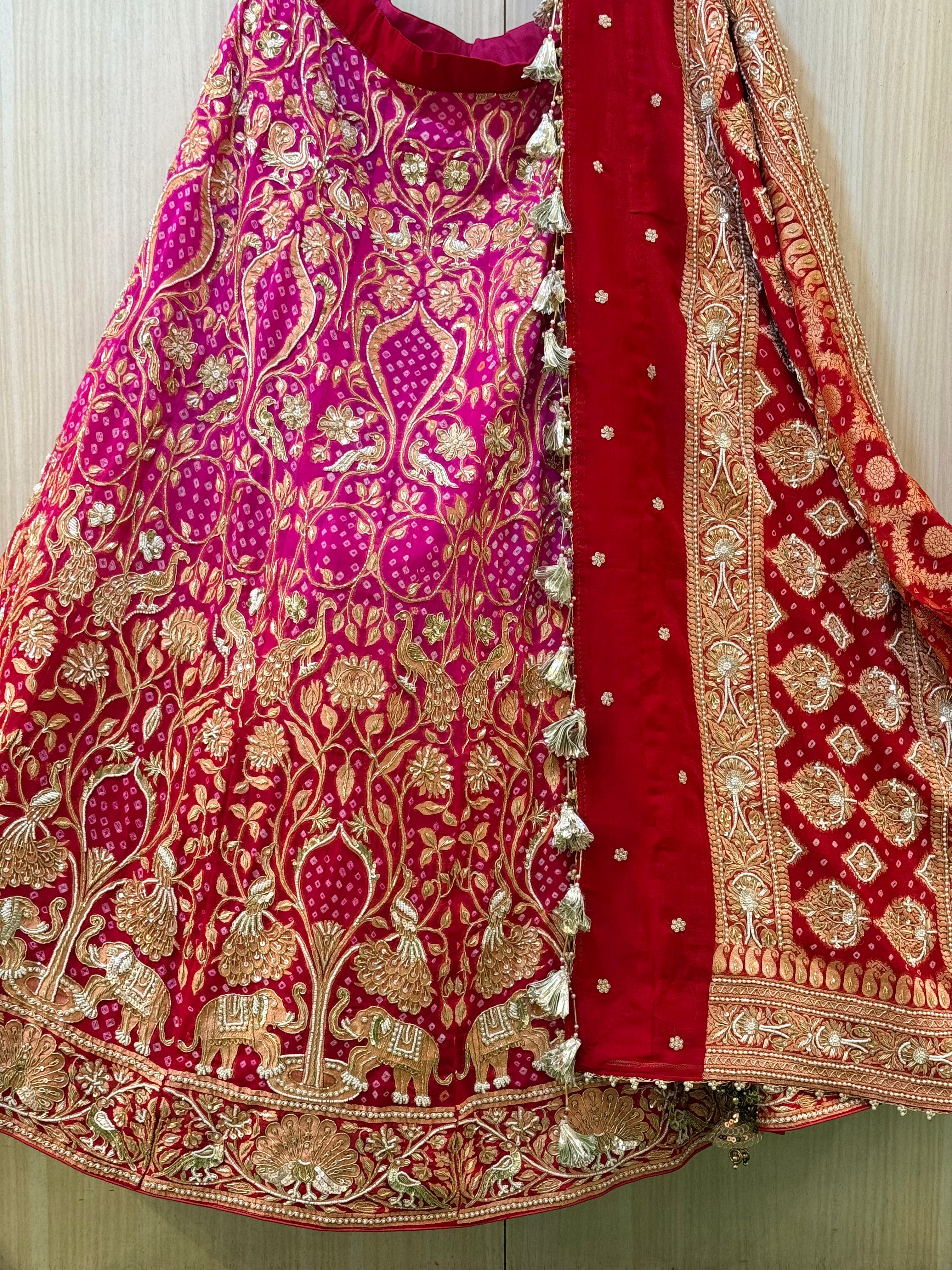 Noor Mahal Multicolor Dupatta Lehenga