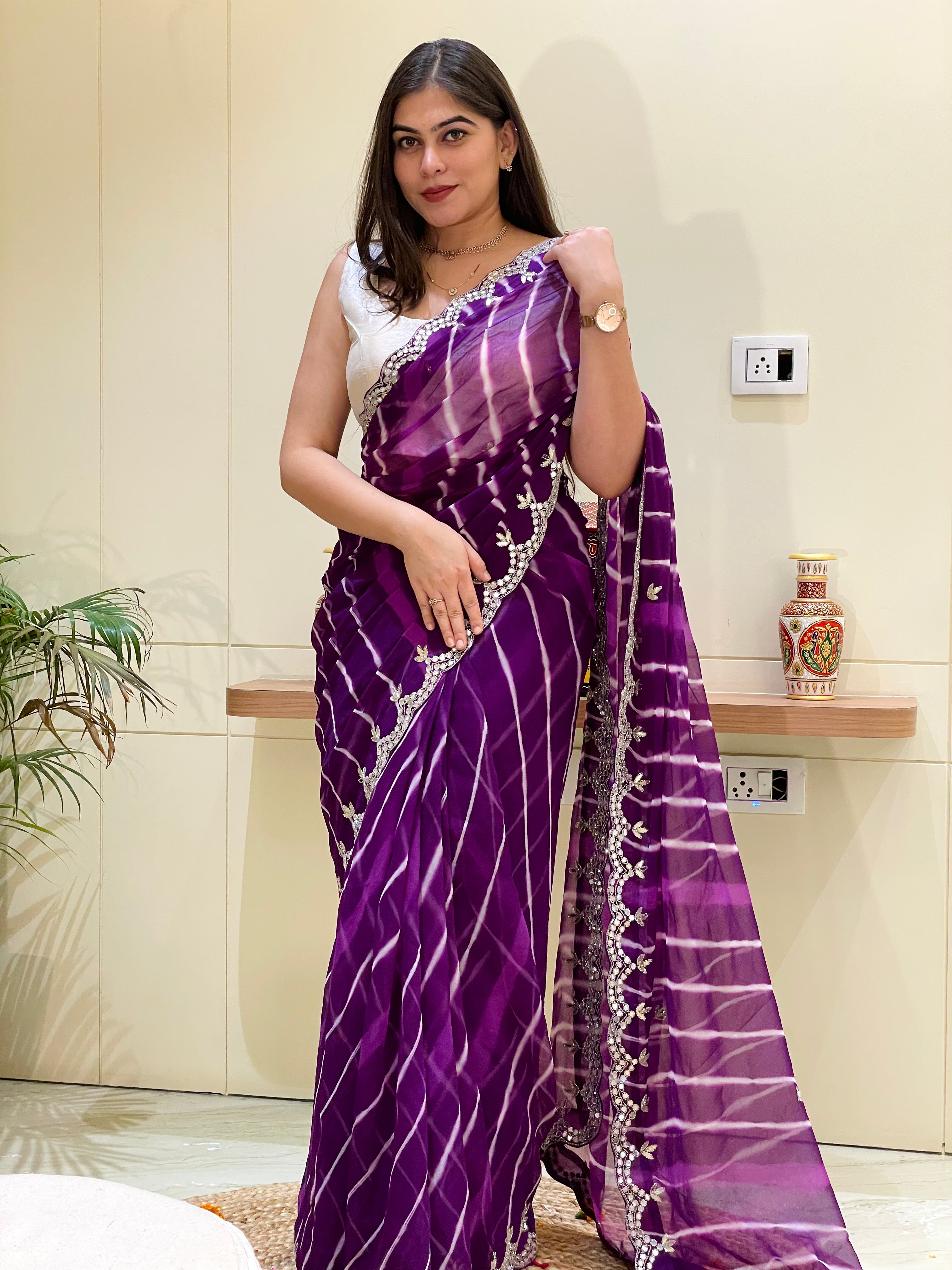 Teenu Leheriya Saree