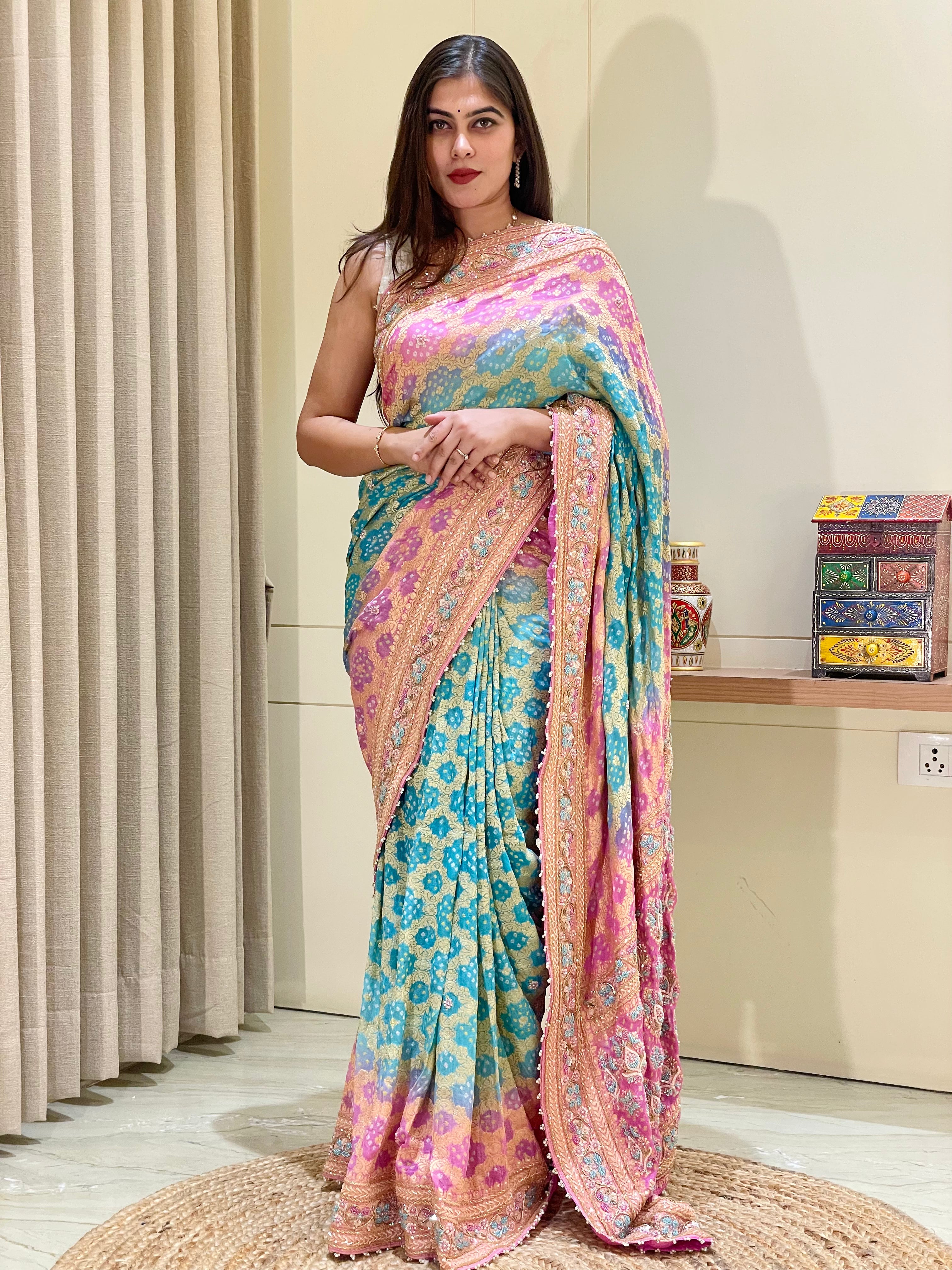 Shivani Bandhani Saree