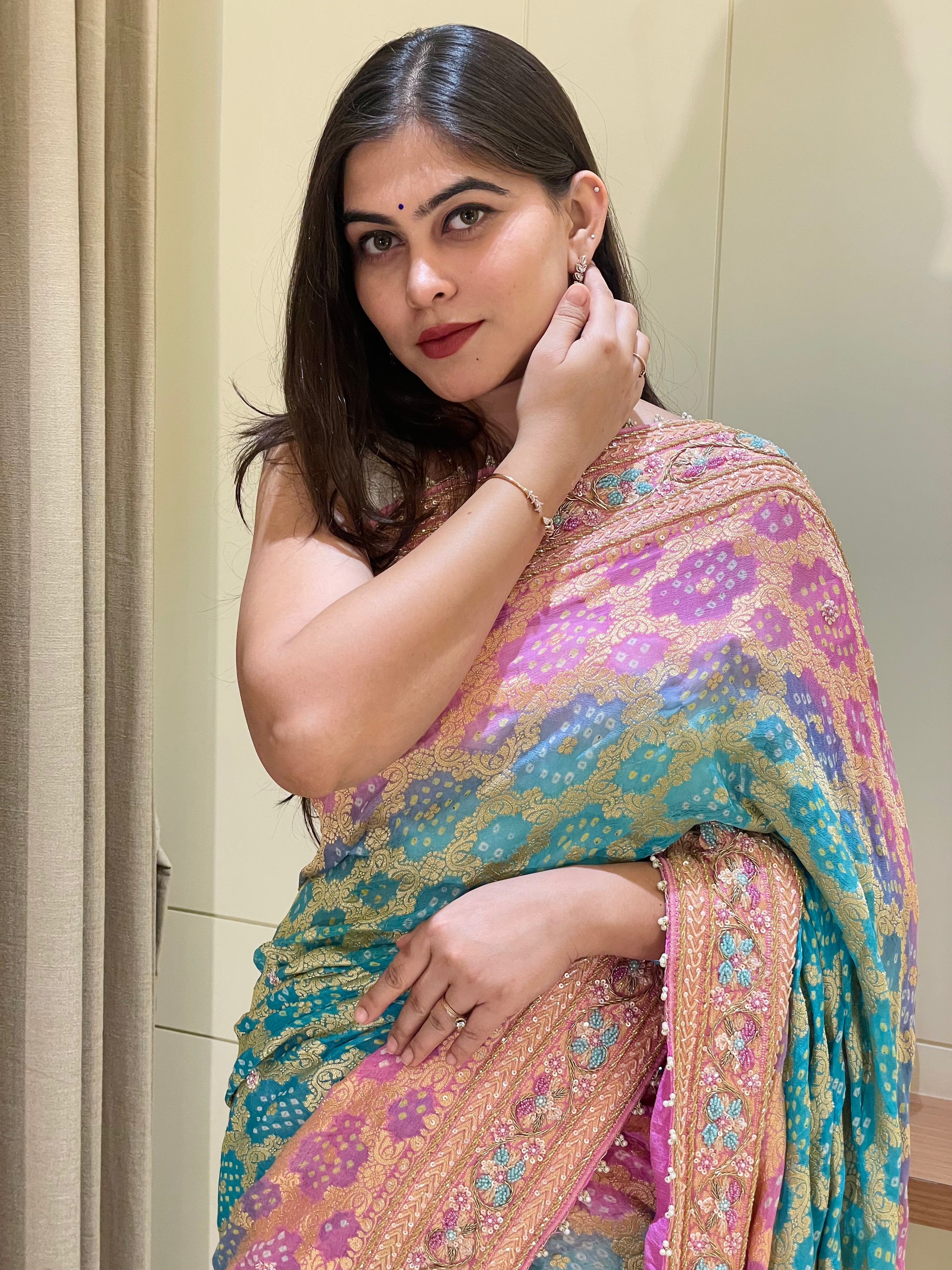 Shivani Bandhani Saree