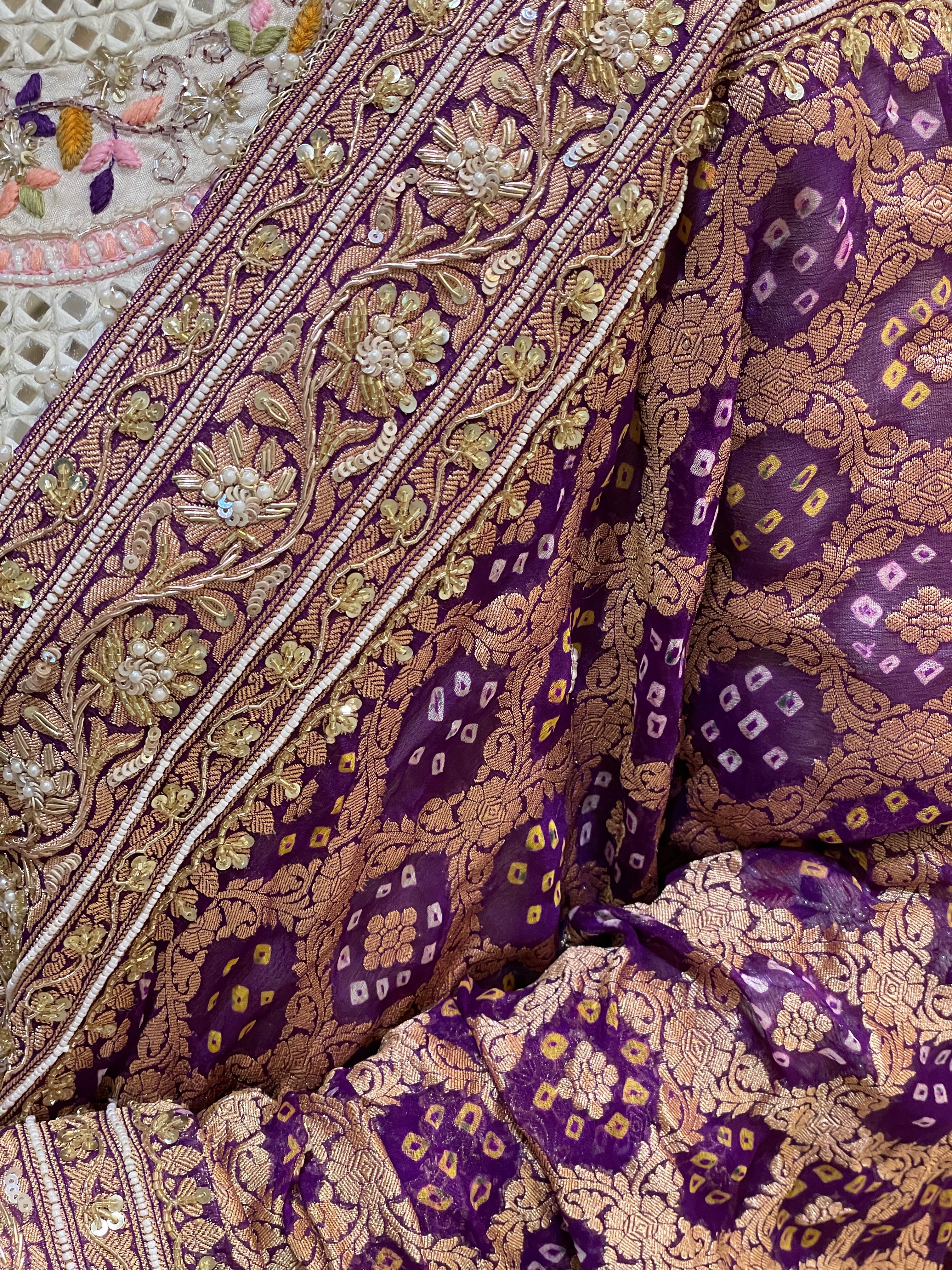 Noor Rang Meenakari Zardozi Dupatta