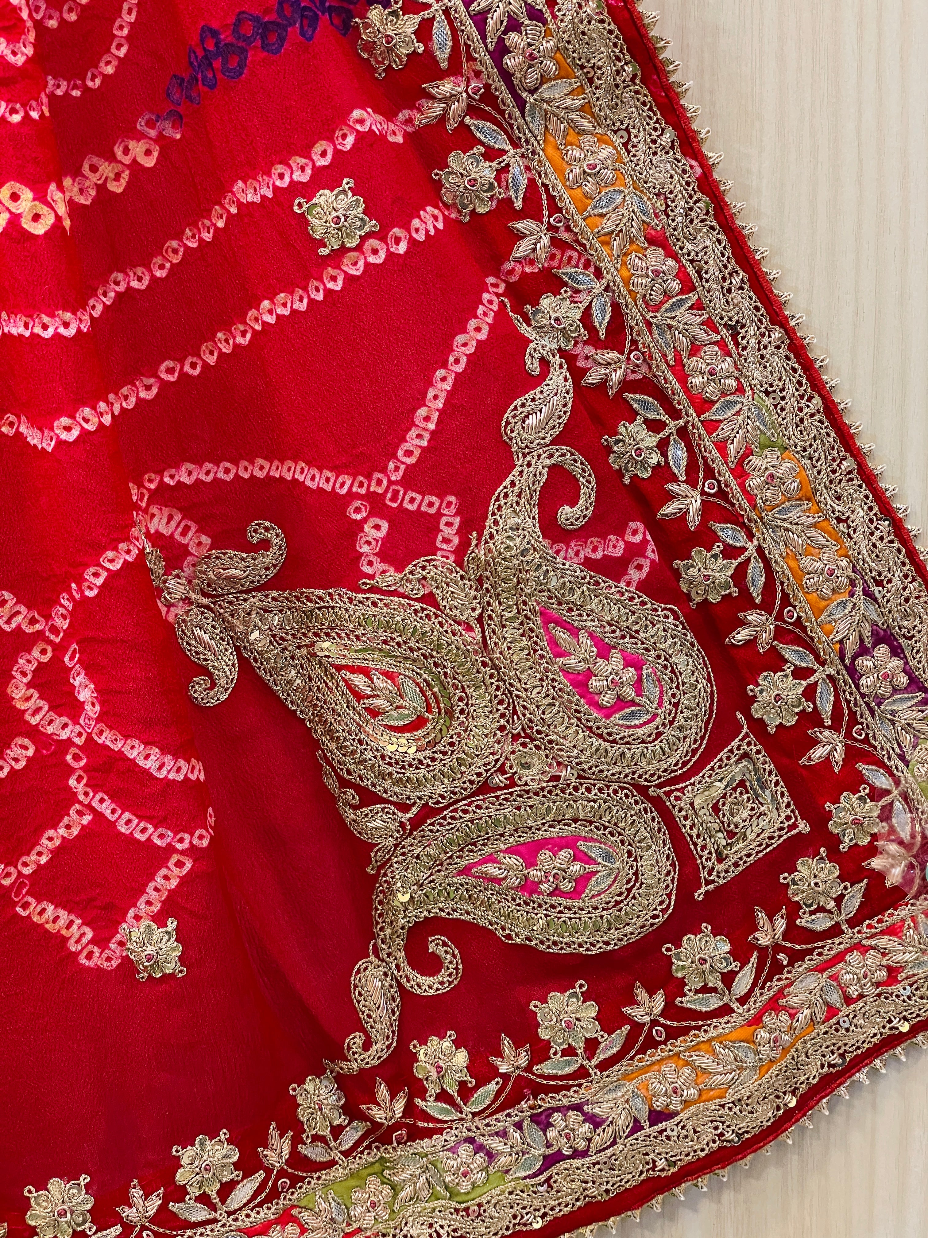 Nidhi Nauranga Bandhani Saree