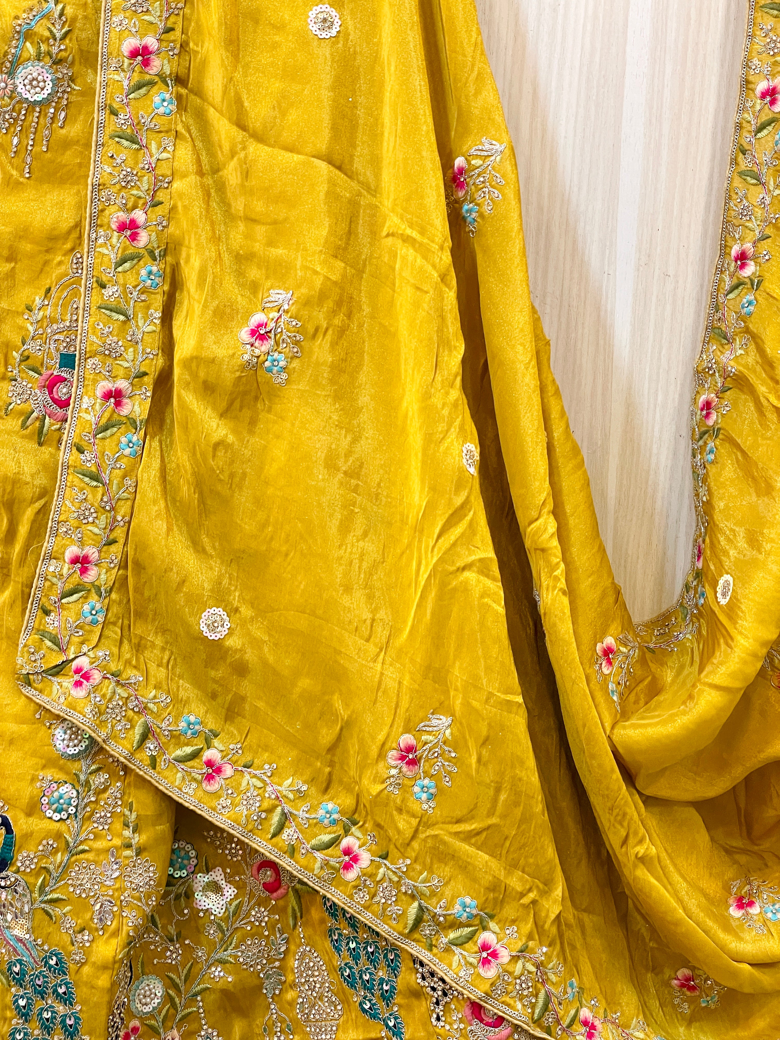 Raveena Peacock Design Lehenga