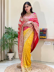 Pavitra Bandhani Saree