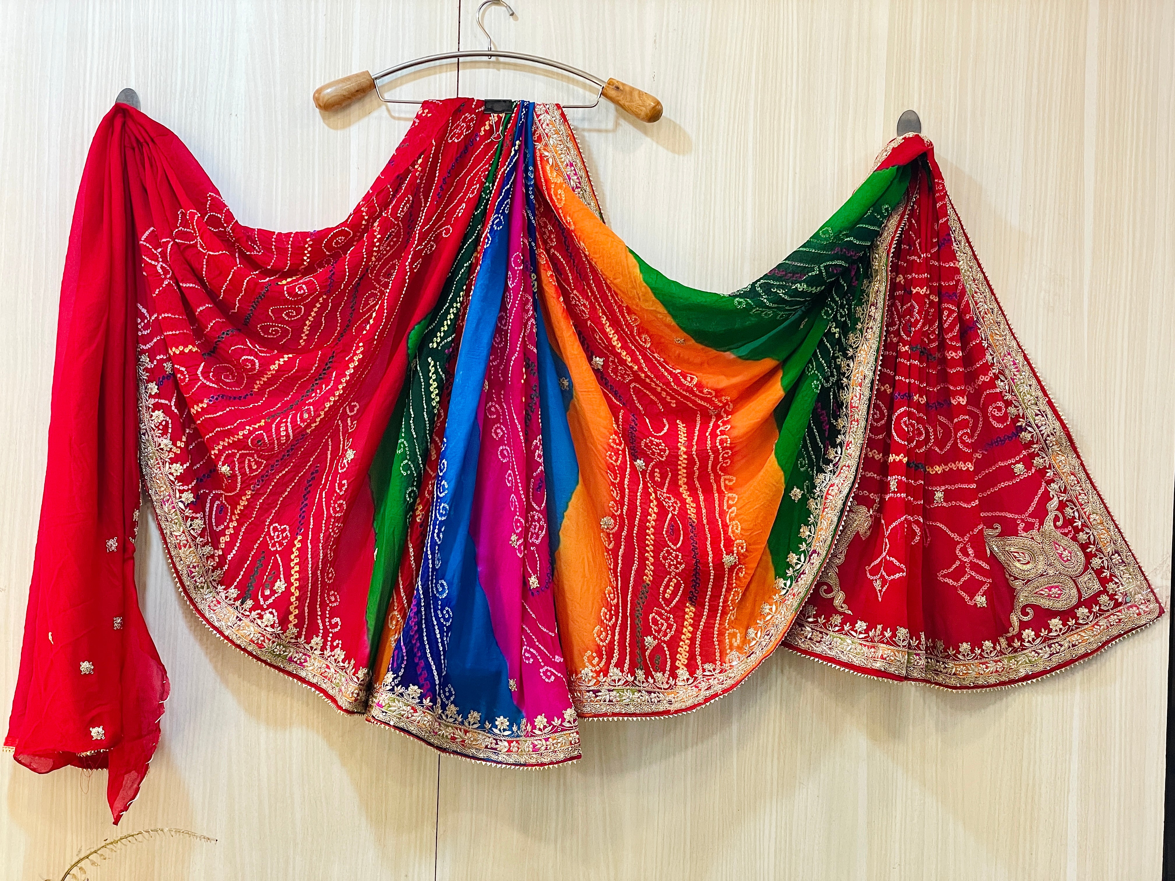 Nidhi Nauranga Bandhani Saree
