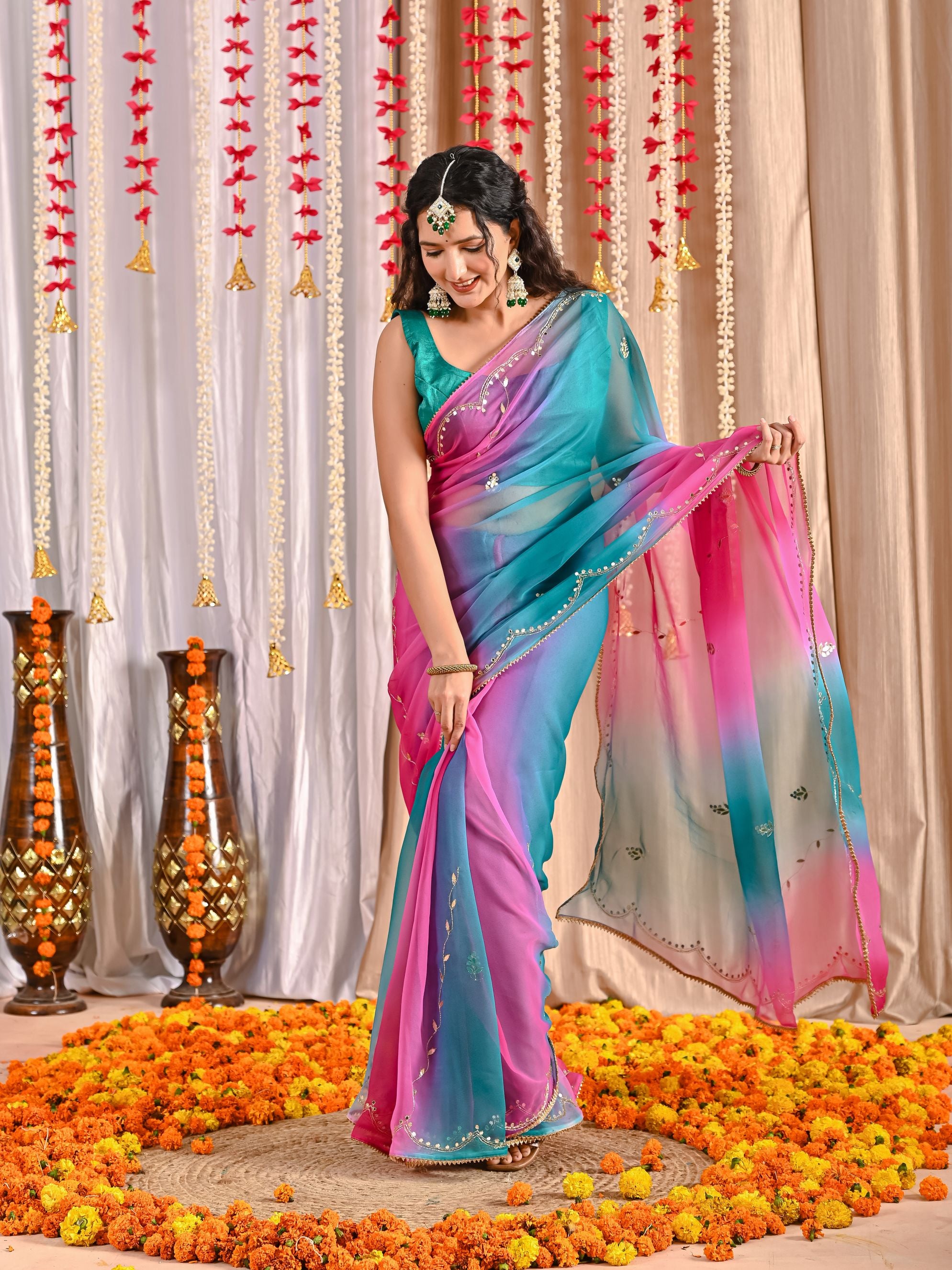 Prisha Royal Georgette Saree