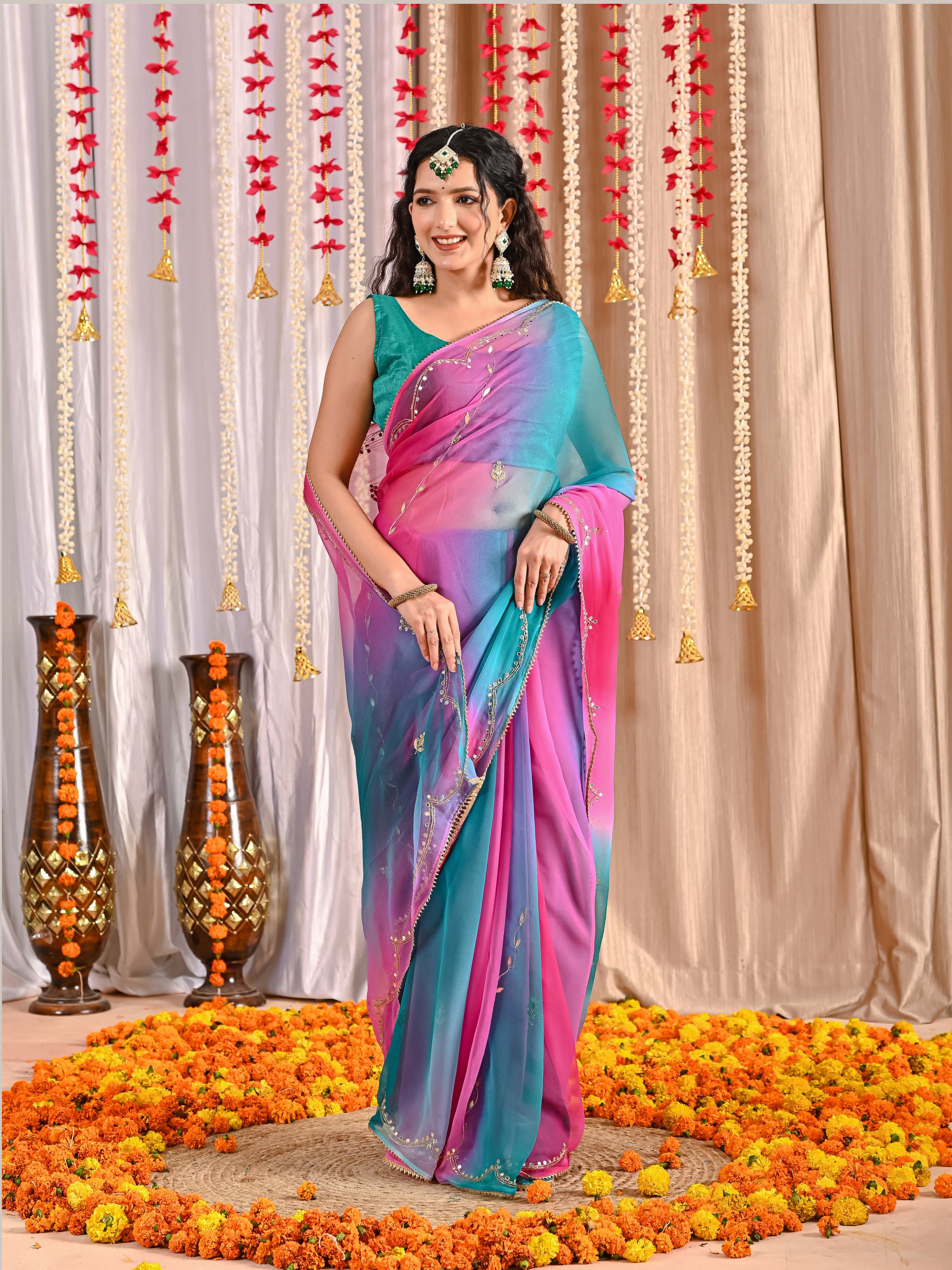 Prisha Royal Georgette Saree