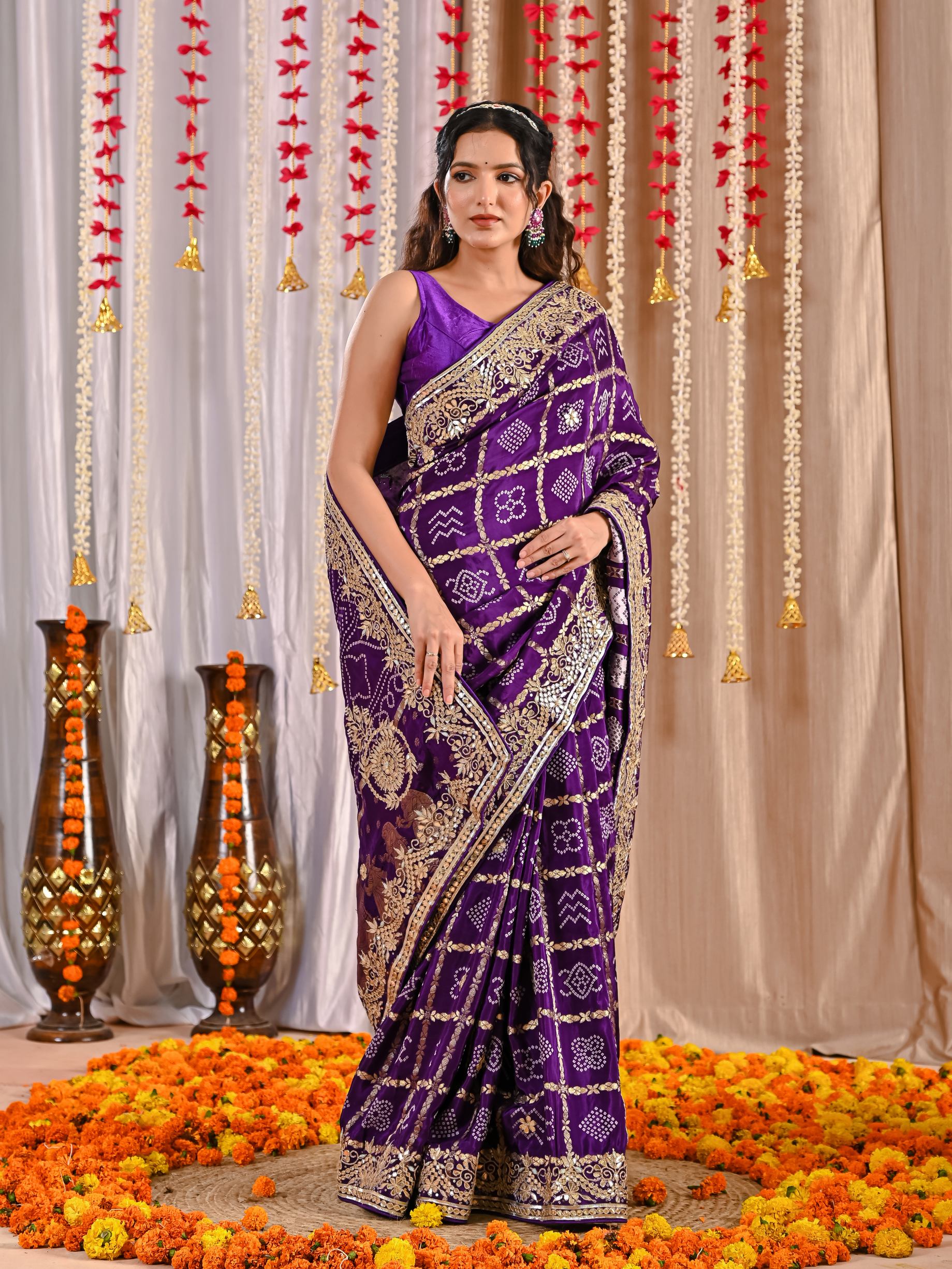 Prisha Royal Gaji Silk Ghatchola Saree