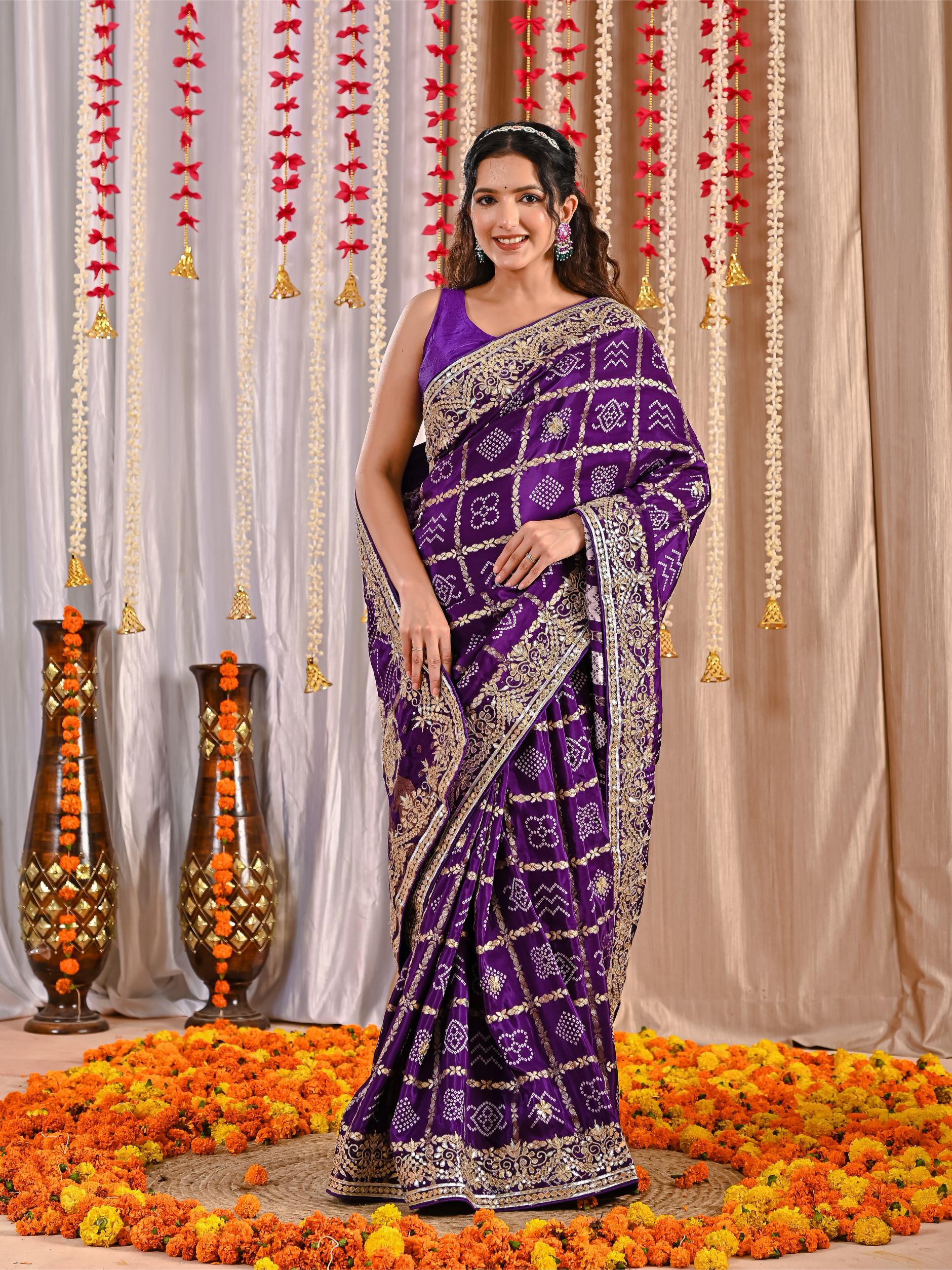 Prisha Royal Gaji Silk Ghatchola Saree