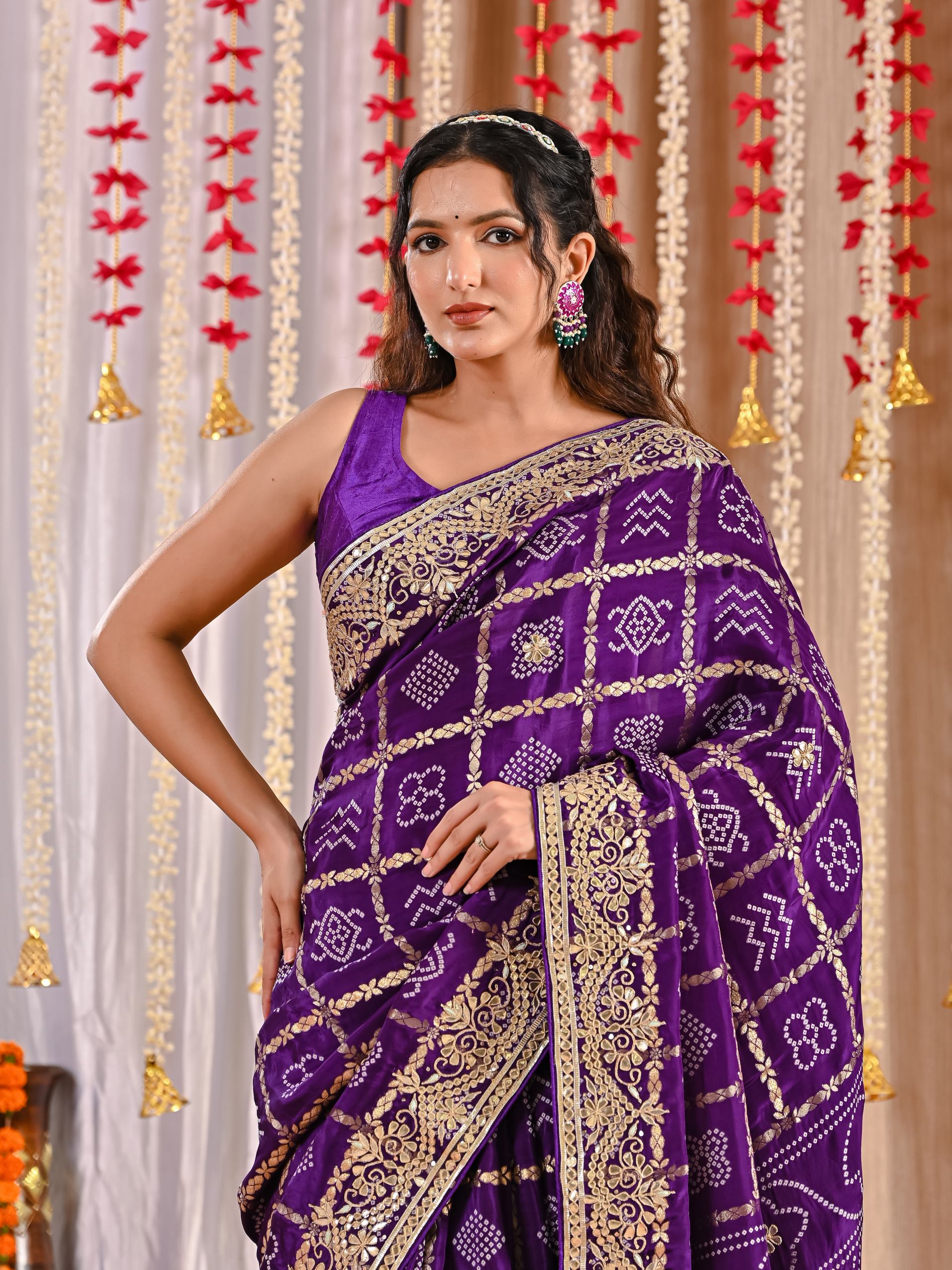 Prisha Royal Gaji Silk Ghatchola Saree
