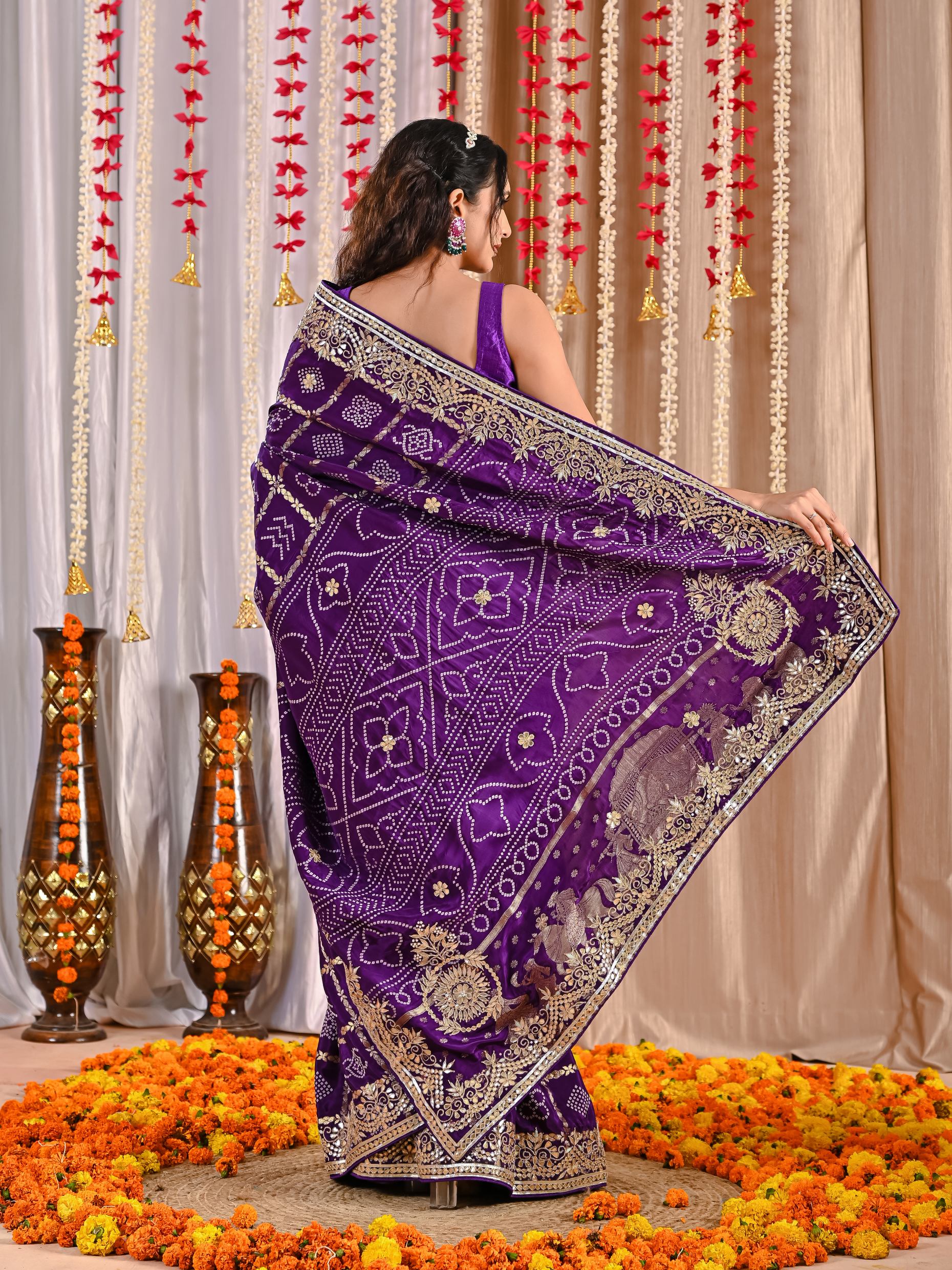Prisha Royal Gaji Silk Ghatchola Saree