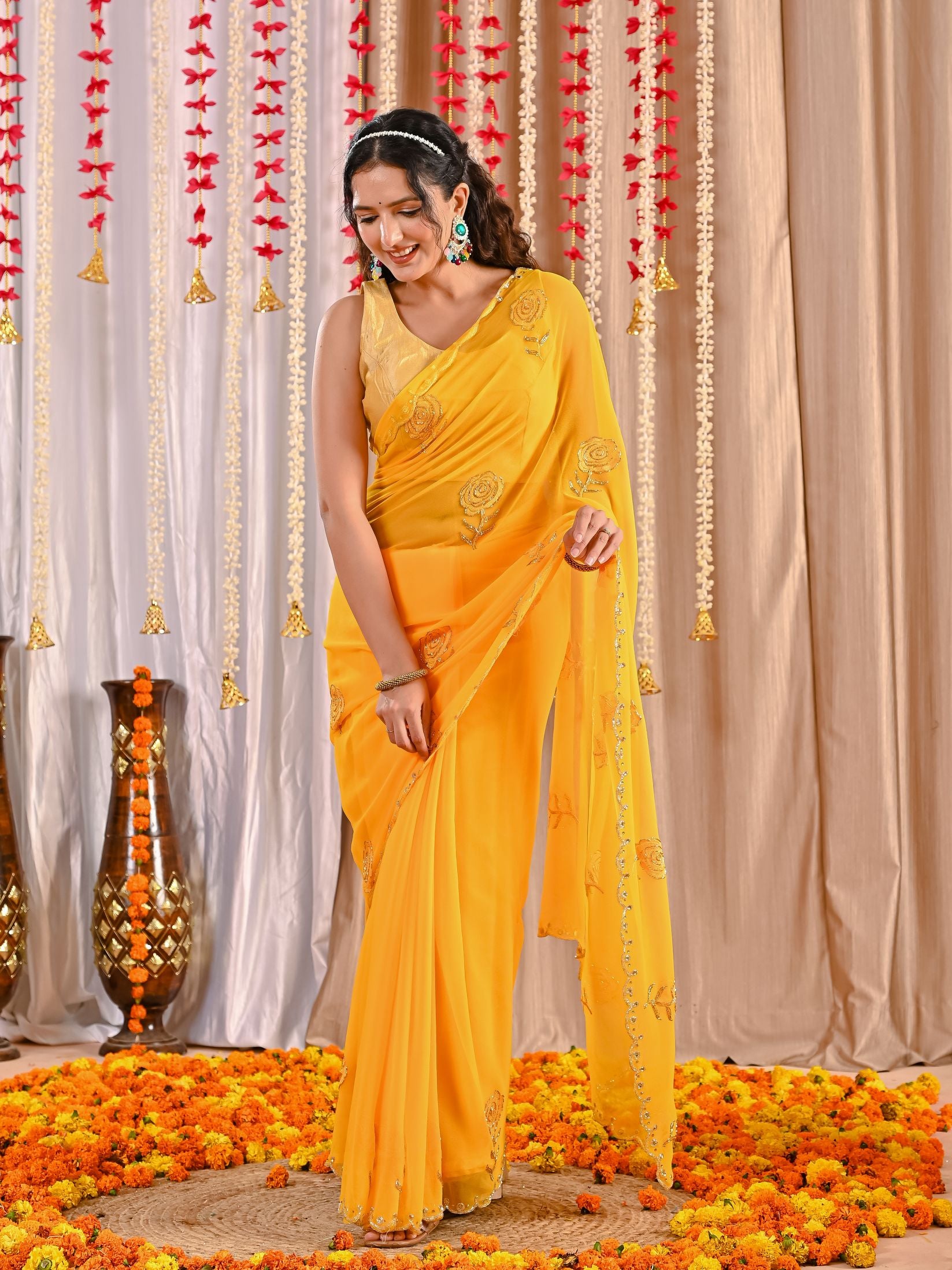 Meher Elegant Chiffon Saree