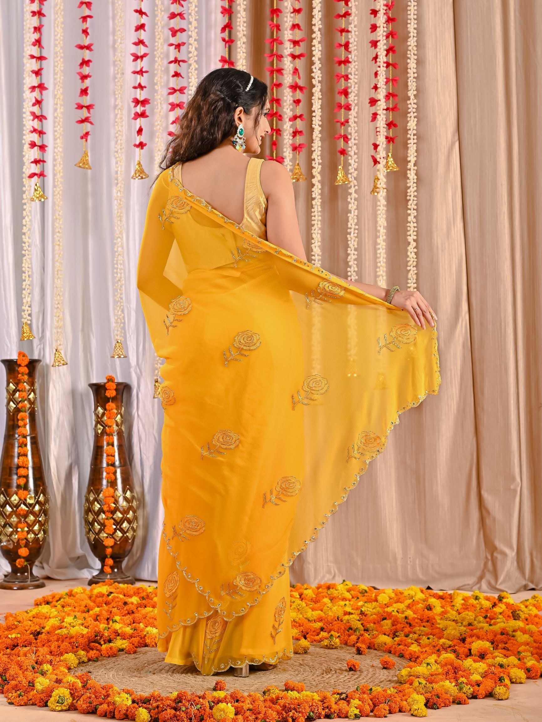 Meher Elegant Chiffon Saree